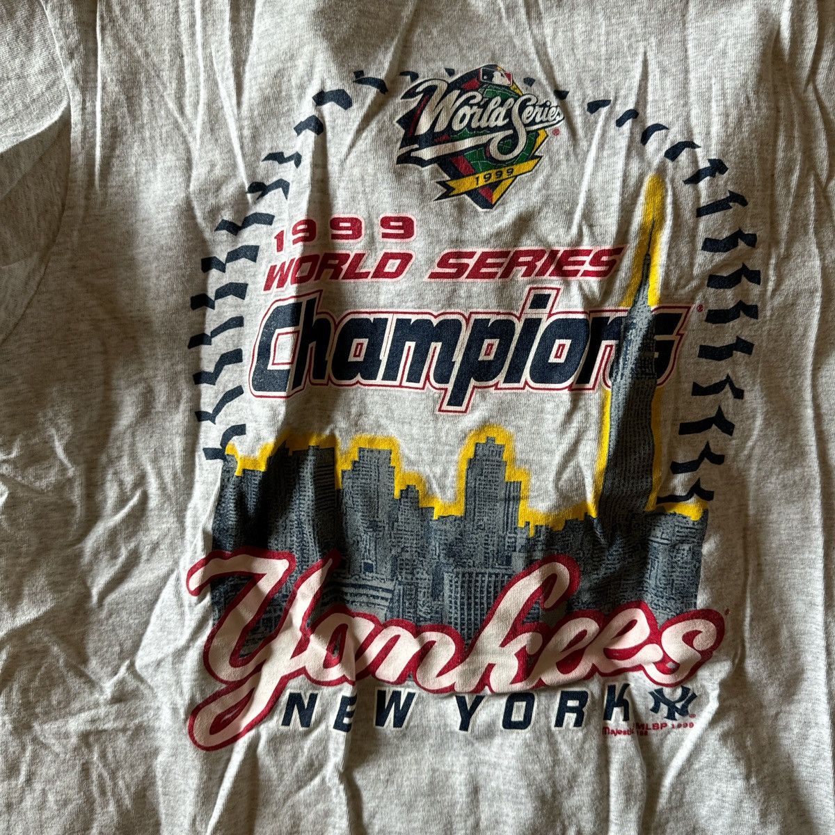 MLB × Vintage Vintage Ny Yankees World Series T Shirt Size US XL / EU 56 / 4 - 2 Thumbnail