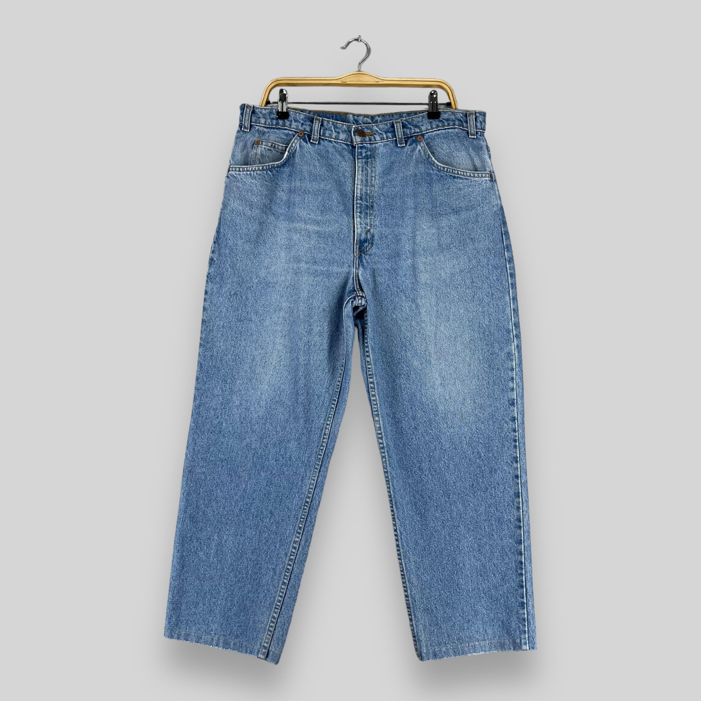 Levi's × Levi's Vintage Clothing × Vintage W36 L26 Vintage 90s Levis Orange Tab Straight Fit Jeans Size 36" / US 14 / IT 50 - 1 Thumbnail