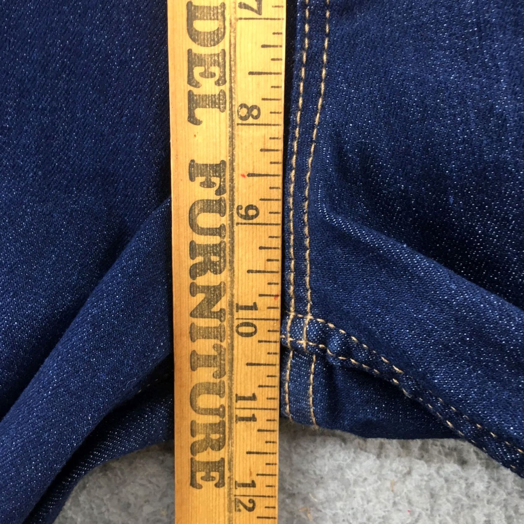 Old Navy Old Navy Jeans Womens 0 Hi-Rise Straight Blue Denim Cotton Blend Zip Fly Button Jeans Size 25" / US 0 / IT 36 - 7 Thumbnail