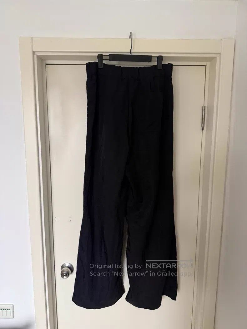 Dries Van Noten Dries Van Noten SIZE:3 Drawstring Nylon Wide-leg Pants Size 22" - 2 Thumbnail