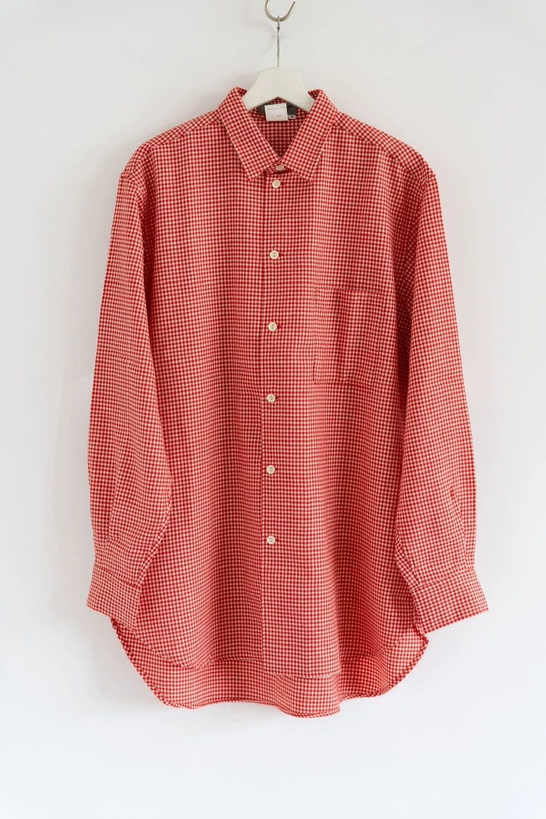 Yohji Yamamoto Yohji Yamamoto 93aw houndstooth red shirt 2503-Nextarrow Size US M / EU 48-50 / 2 - 1 Thumbnail