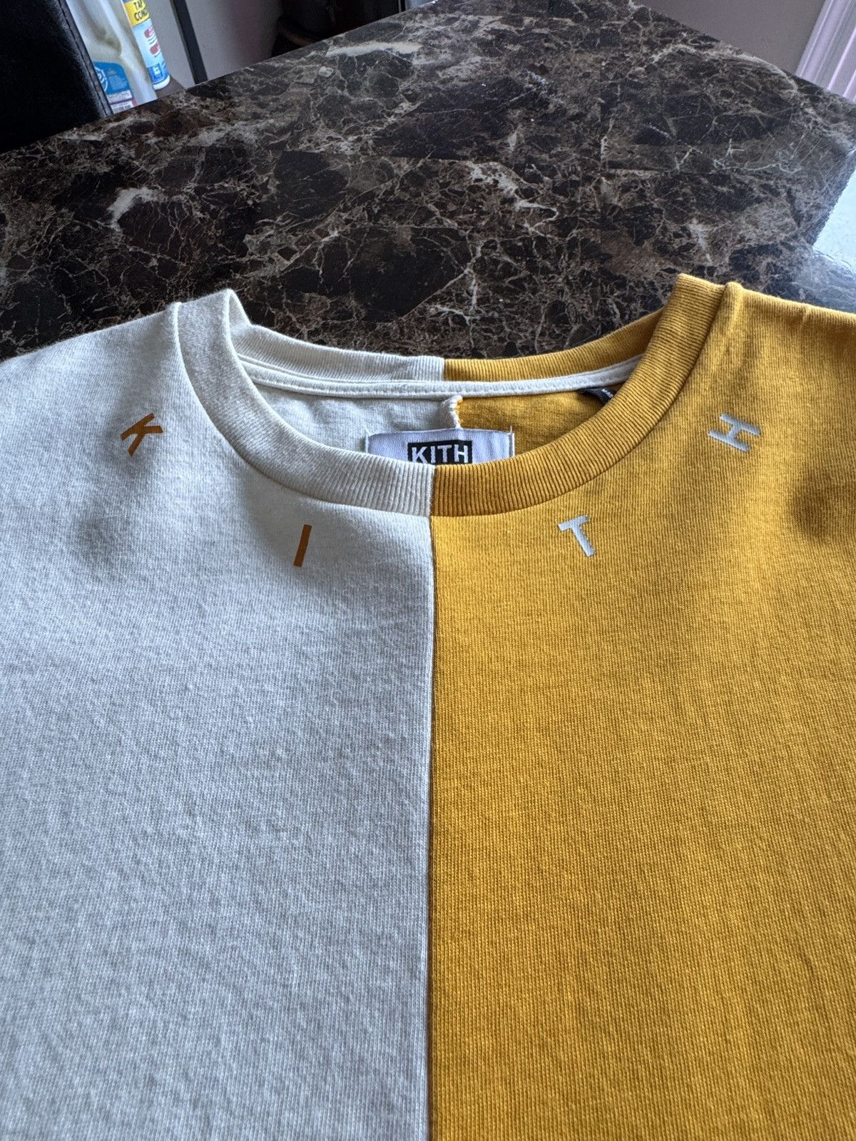 Kith Kith Treats Triblock Tee - Black, Yellow, & Cream Size US S / EU 44-46 / 1 - 4 Thumbnail