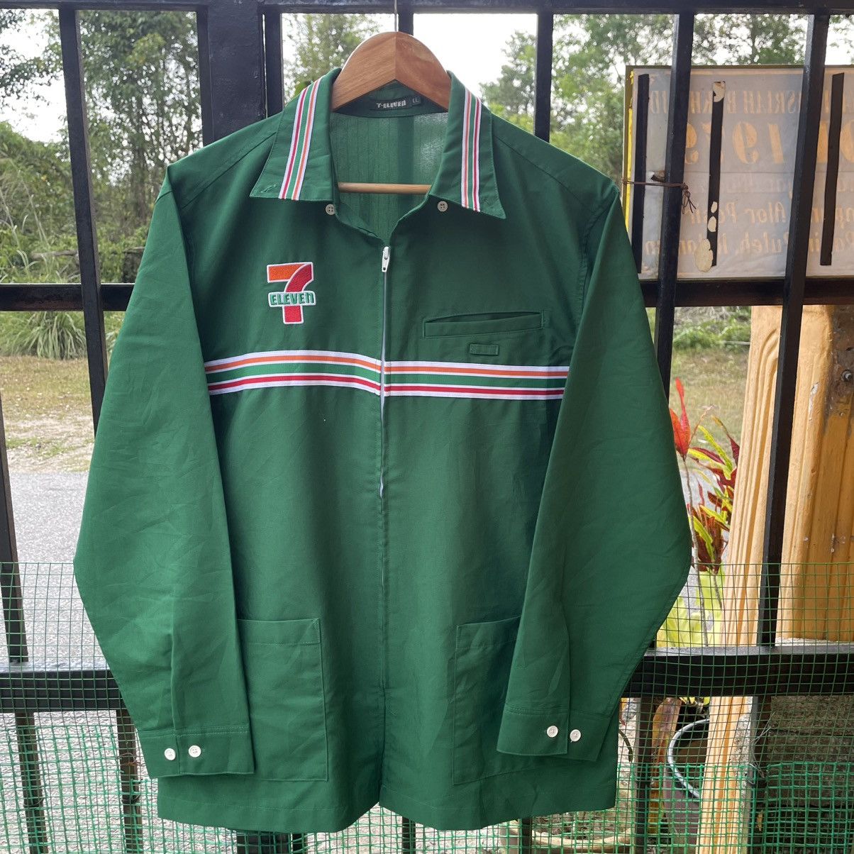 Japanese Brand 🔥🇯🇵Vintage Seven Eleven Full Zipper Workers Light Jacket Size US M / EU 48-50 / 2 - 5 Thumbnail