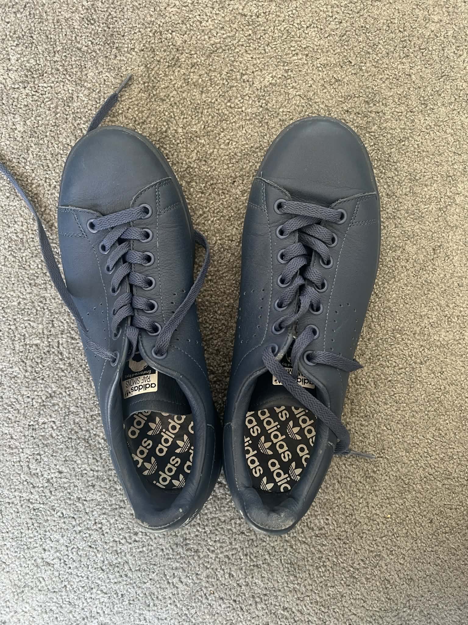 Adidas × Raf Simons Raf Simons x Adidas Stan Smith Navy Blue Size US 9 / EU 42 - 4 Thumbnail