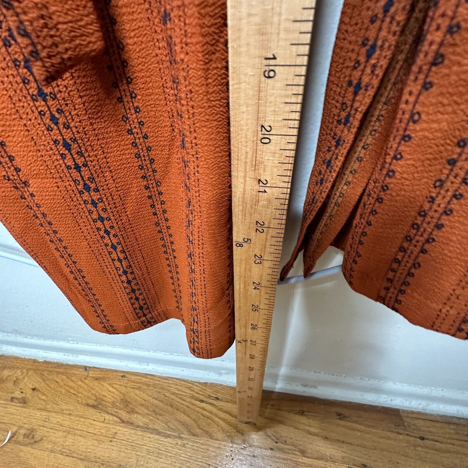 Other E & M Rust Aztec VNeck Spaghetti Strap Tie Waist Jumpsuit Size 30" / US 8 / IT 44 - 15 Thumbnail