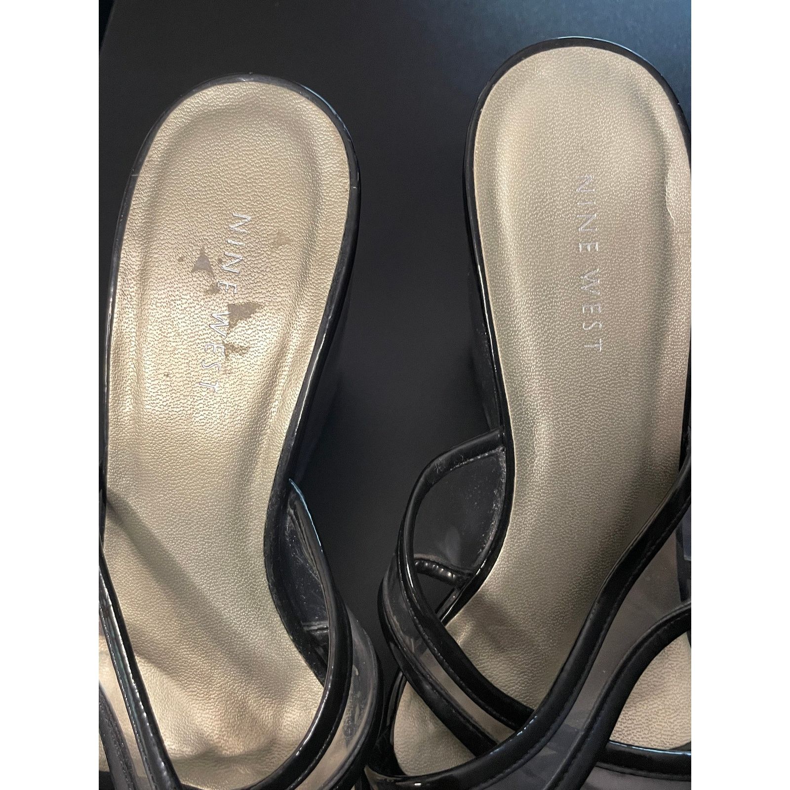 Nine West Nine West Black Wedge Sandal Size 6.5 Size US 6.5 / IT 36.5 - 7 Thumbnail