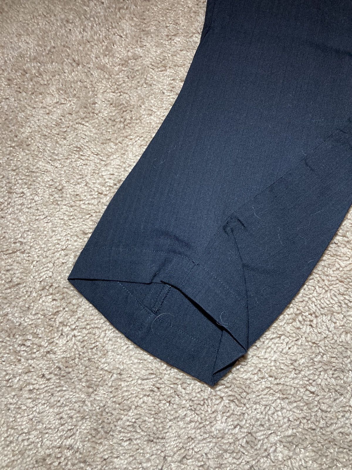 Masaki Matsushima 90s Masaki Matsushima Homme Curved S Shape Striped Slacks Size US 30 / EU 46 - 8 Thumbnail