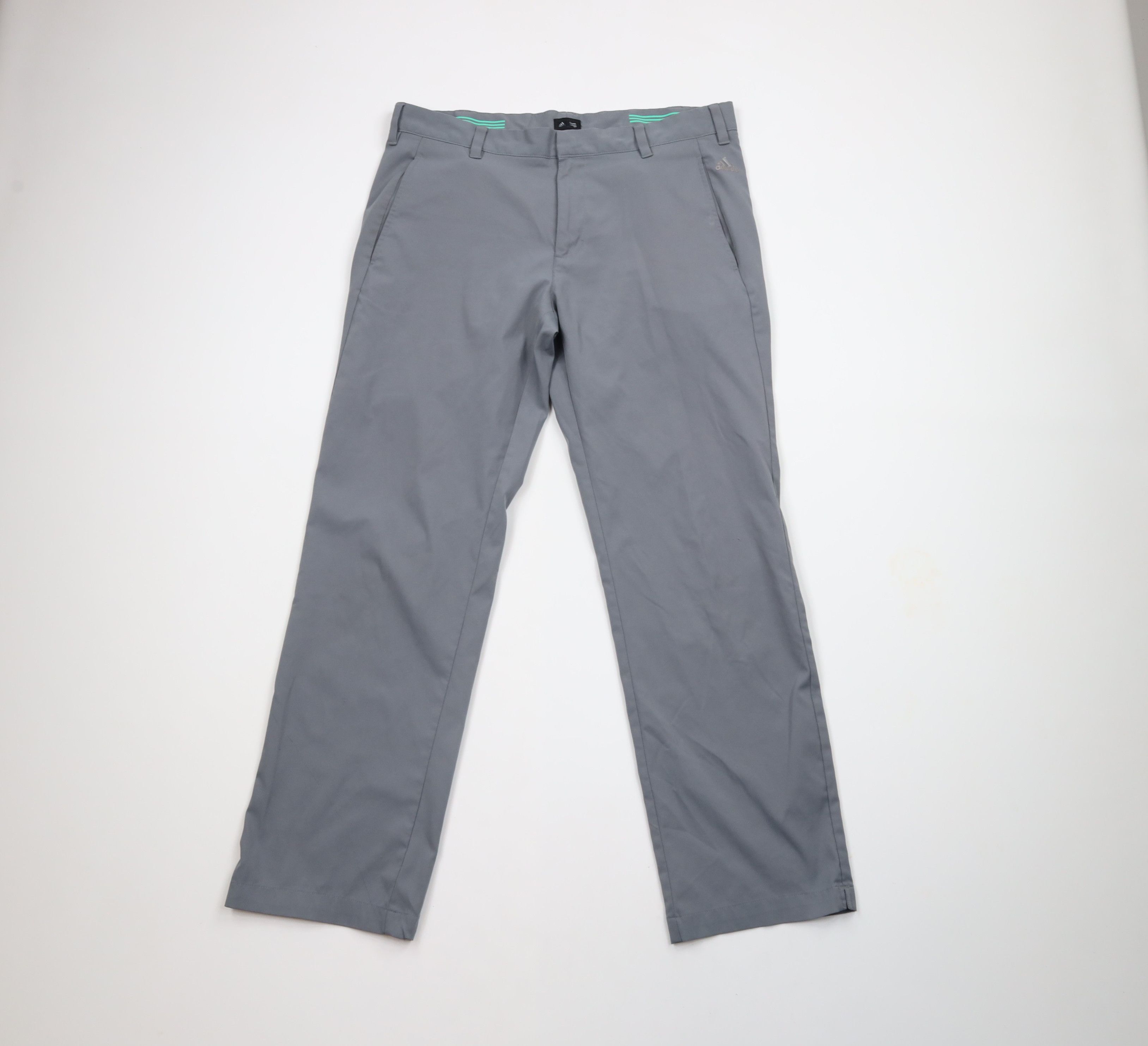 Adidas × Vintage Adidas Golf Spell Out Flat Front Tech Golfing Chino Pants Size US 34 / EU 50 - 1 Thumbnail