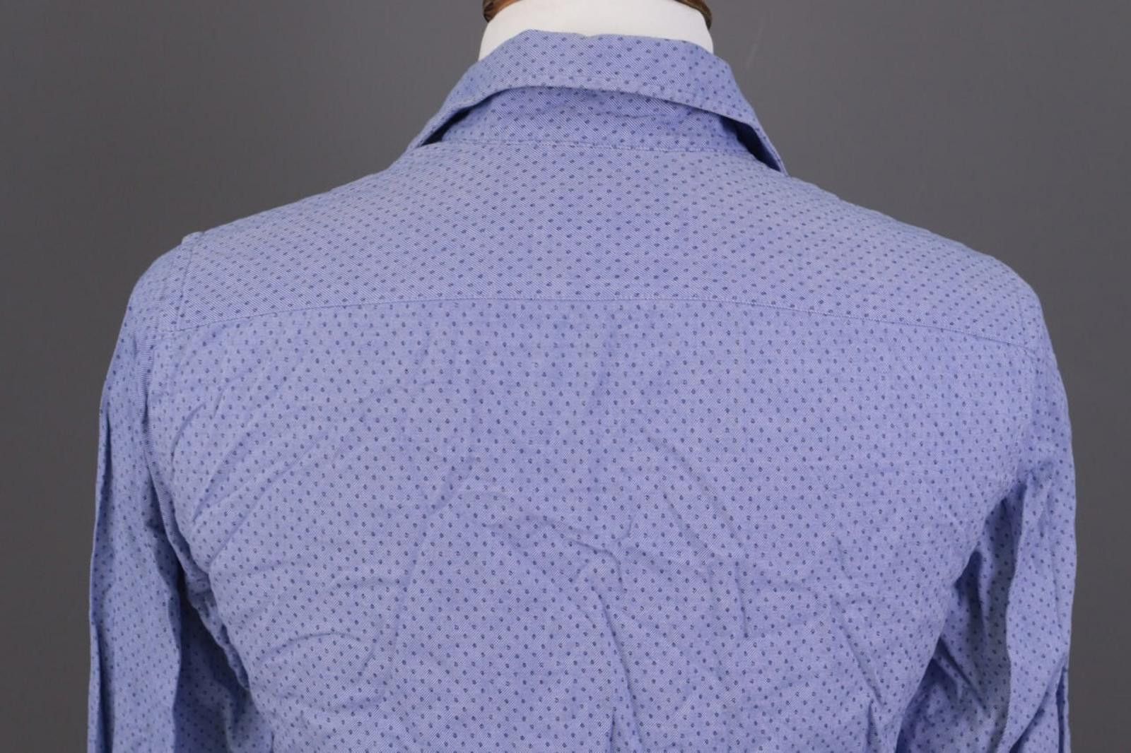 Designer Boggi Milano Custom Fit Blue Dotted Shirt Size M Size US M / EU 48-50 / 2 - 9 Thumbnail