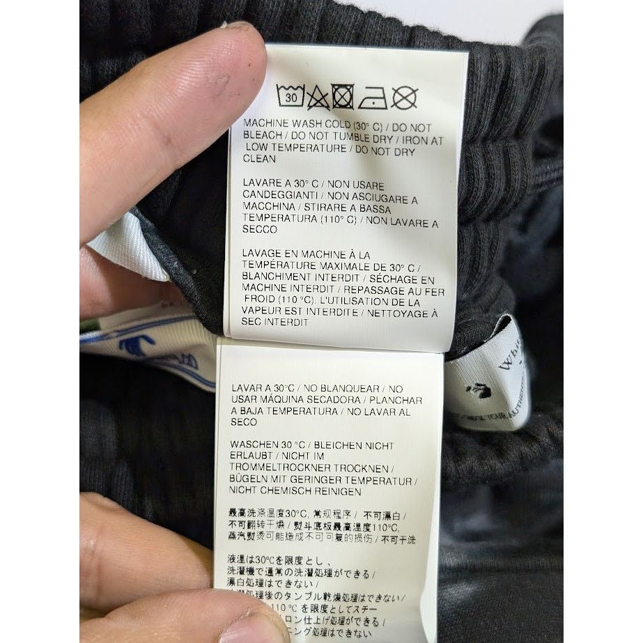 Off-White o1rshd1 Diag Tie Dye Sweatshorts in Warm Grey White Size US 30 / EU 46 - 21 Thumbnail