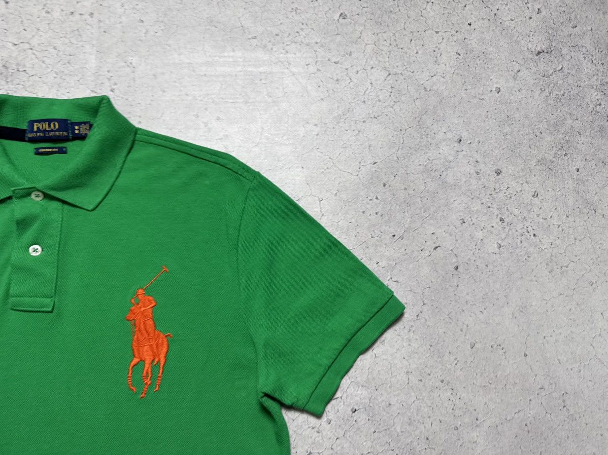 Polo Ralph Lauren Polo Ralph Lauren Big Pony #3 Vintage Polo Shirt Green Size US M / EU 48-50 / 2 - 2 Thumbnail