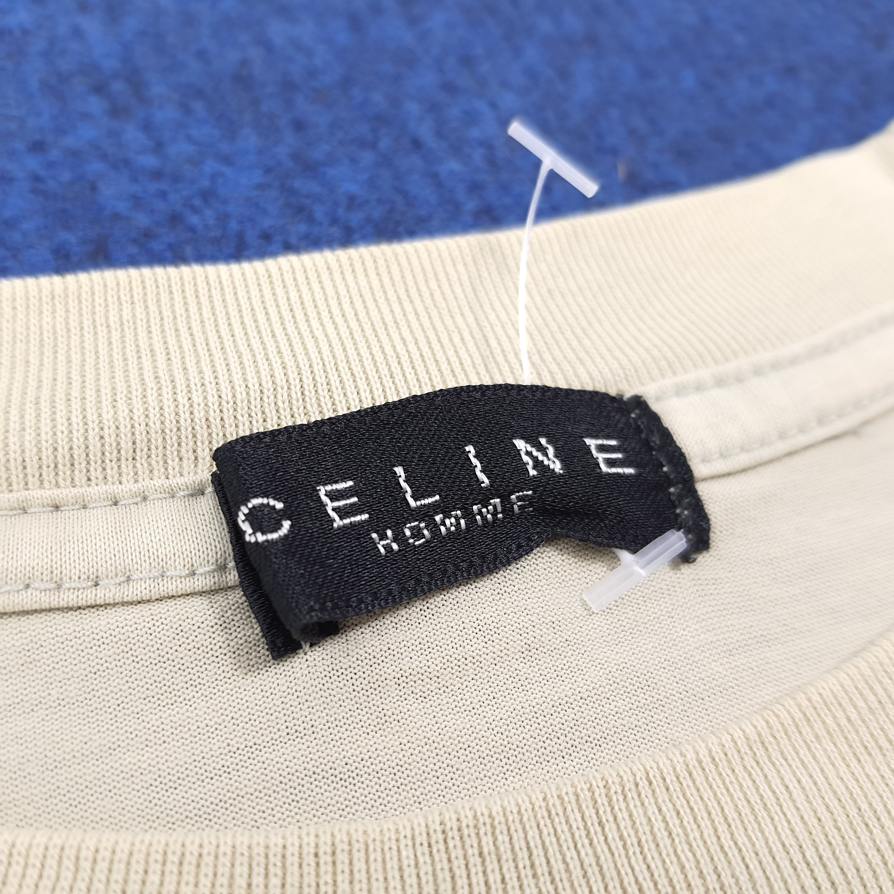 Celine Vintage Celine Homme Luxury Plain Tshirt C276N58 Size US M / EU 48-50 / 2 - 5 Thumbnail