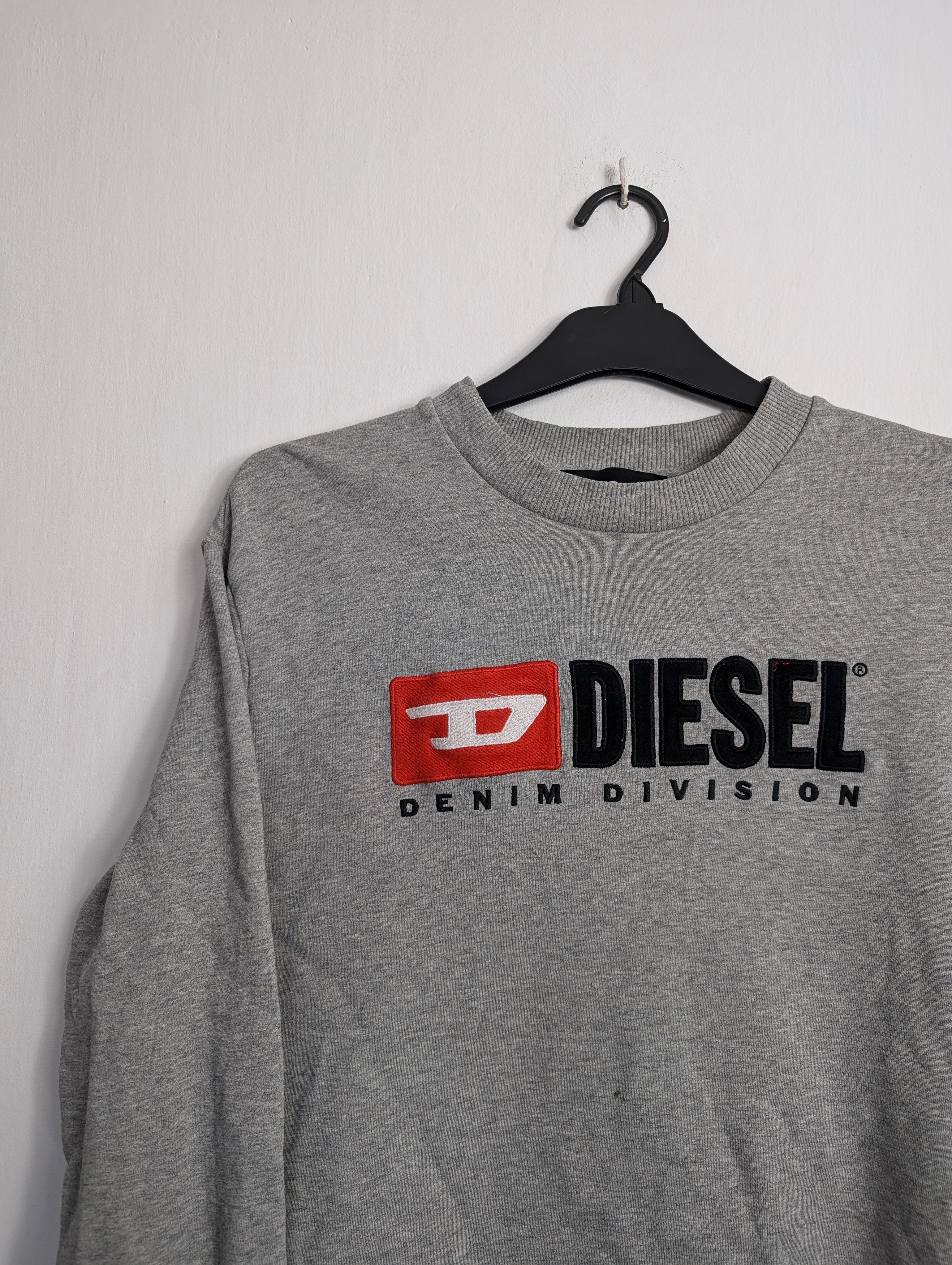 Diesel × Vintage Diesel Grey Sweatshirt Size US M / EU 48-50 / 2 - 2 Thumbnail