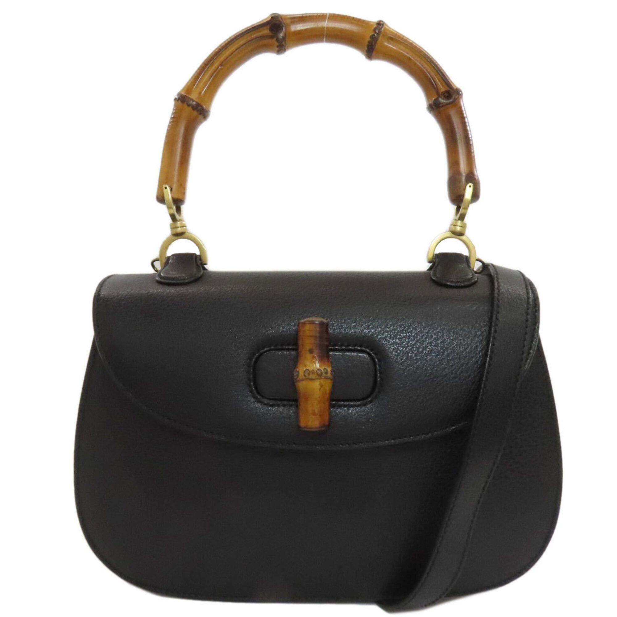 Gucci Gucci 000-2113-0633 Bamboo 2-Way Handbag Calfskin Women's GUCCI Size ONE SIZE - 1 Thumbnail