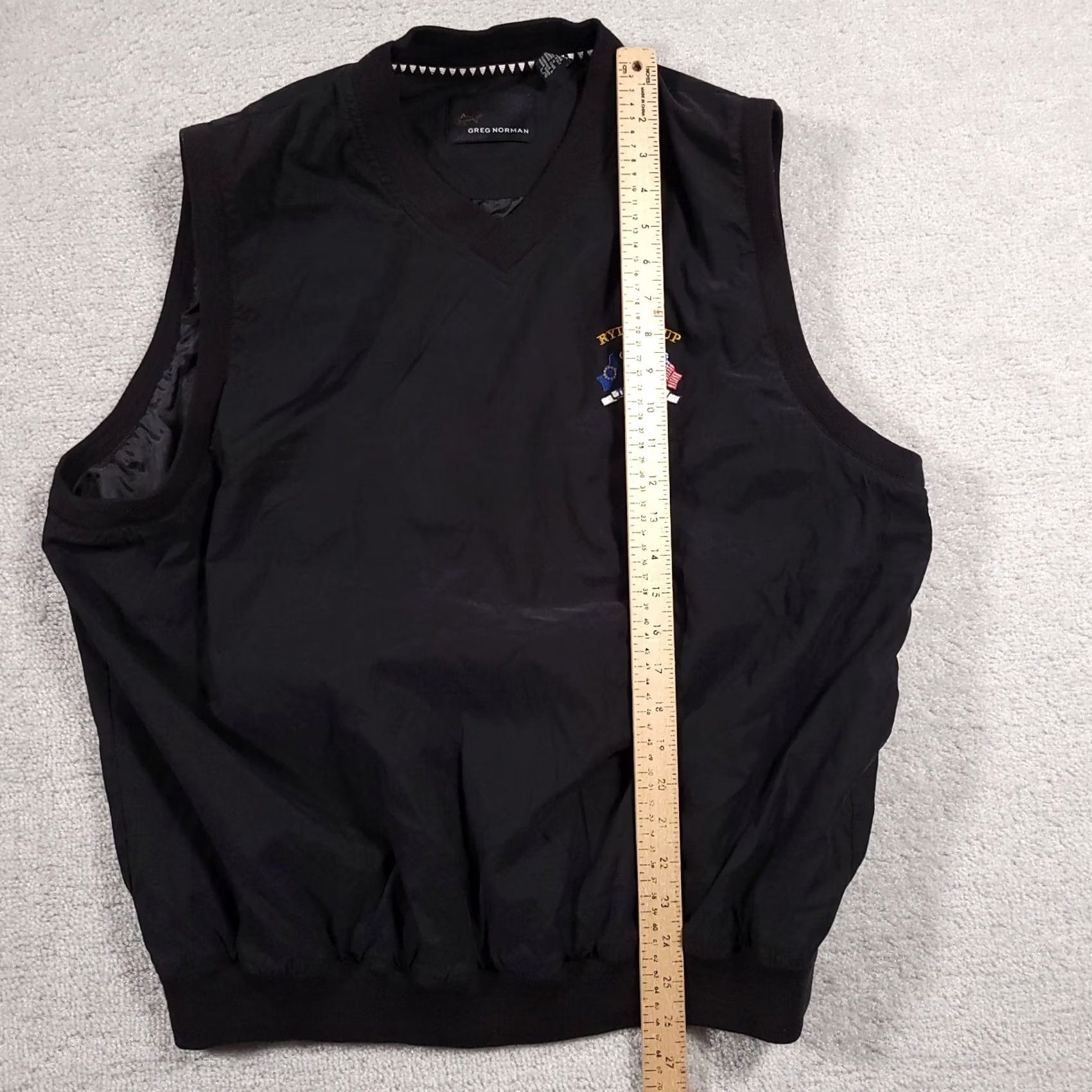 Vintage VINTAGE Greg Norman Ryder Cup The Belfry Golf Vest Mens Large Black Pullover Size US L / EU 52-54 / 3 - 7 Thumbnail
