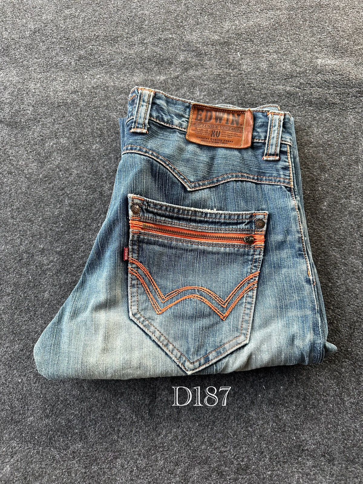 Edwin Edwin Exclusive Vintage Faded Washed Distressed Denim D187 Size US 34 / EU 50 - 20 Thumbnail