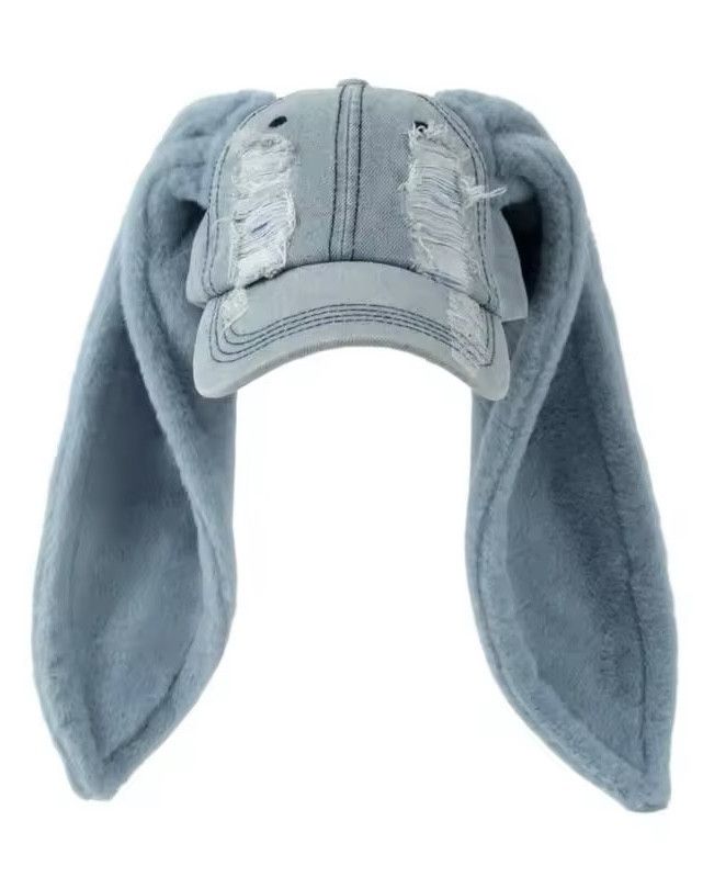 Japanese Brand Long Ear Decors Distressed Baseball Cap Size ONE SIZE - 2 Thumbnail