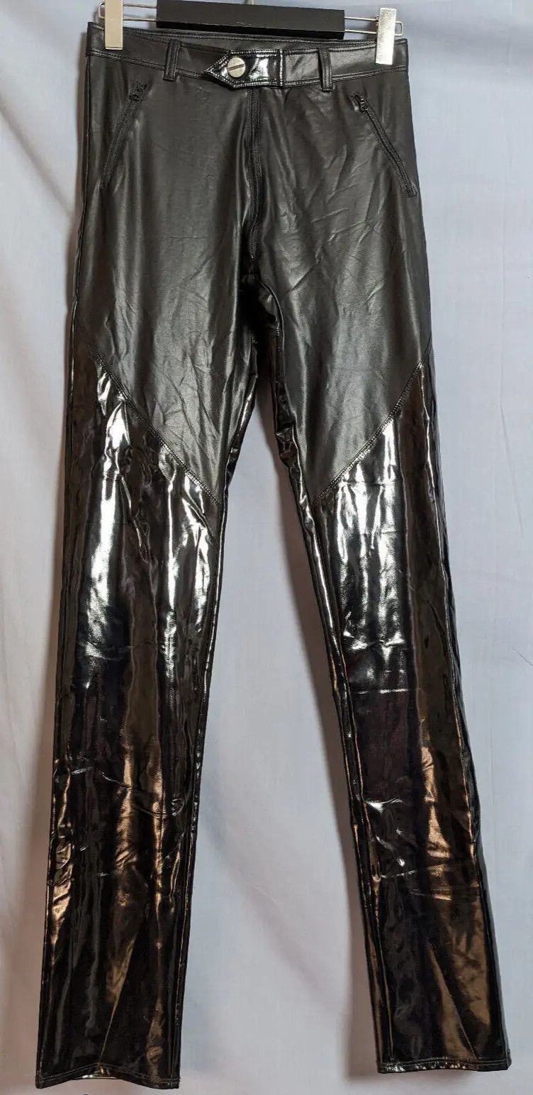 Designer Patrice Catanzaro Vinyl Pants Size US 29 - 2 Thumbnail