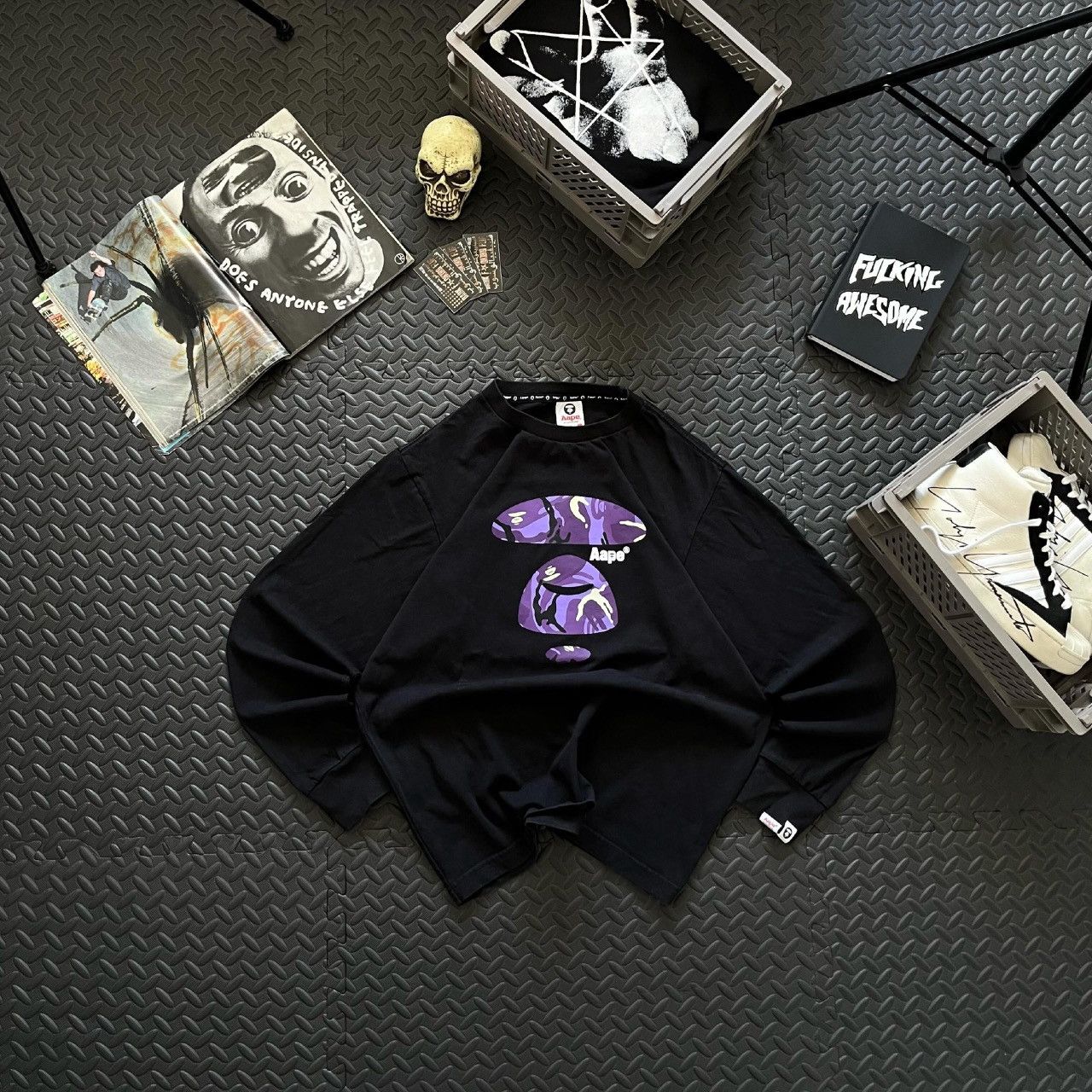 Bape LONGSLEEVE AAPE BAPE SIZE M Size US L / EU 52-54 / 3 - 1 Thumbnail