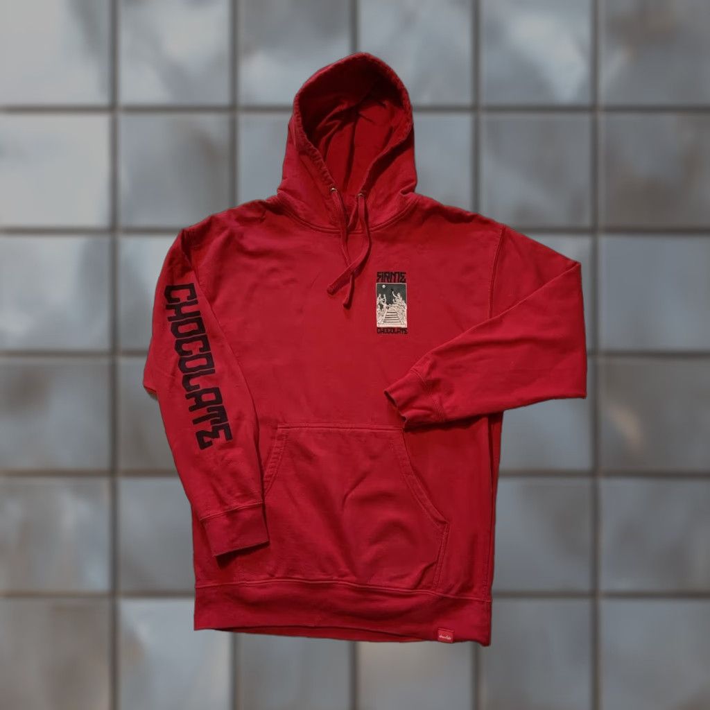 CHOCOOLATE VINTAGE Chocolate Skateboards X Stevie Perez Firme Ritual Skate Red Pullover Hoodie M Men Sz.M Red Pullover Hoodie Skateboarding Mens Size US M / EU 48-50 / 2 - 1 Thumbnail