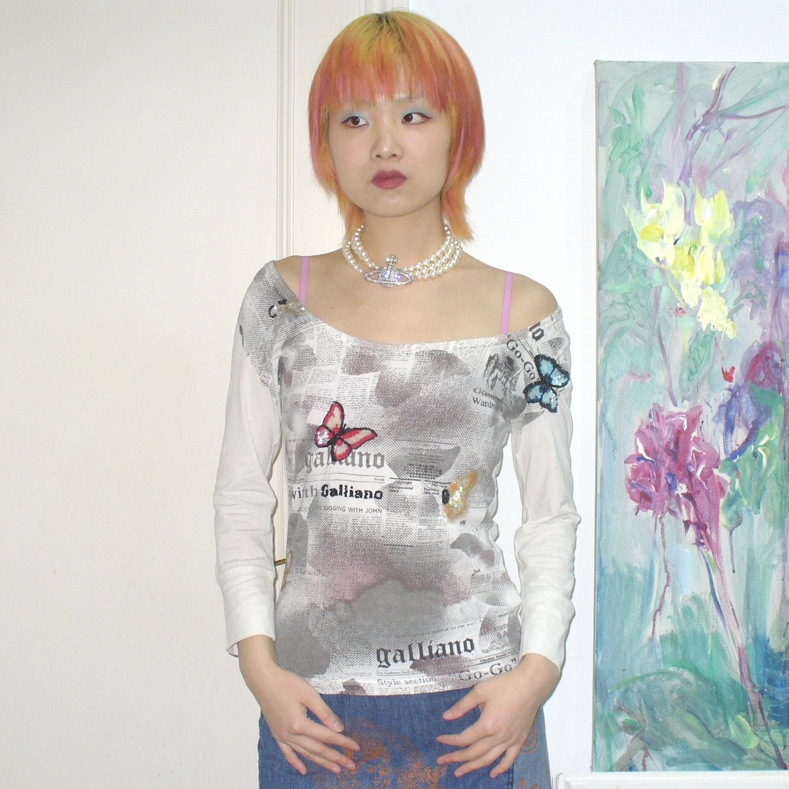 John Galliano John Galliano 3/4 sleeve top Size M / US 6-8 / IT 42-44 - 1 Thumbnail