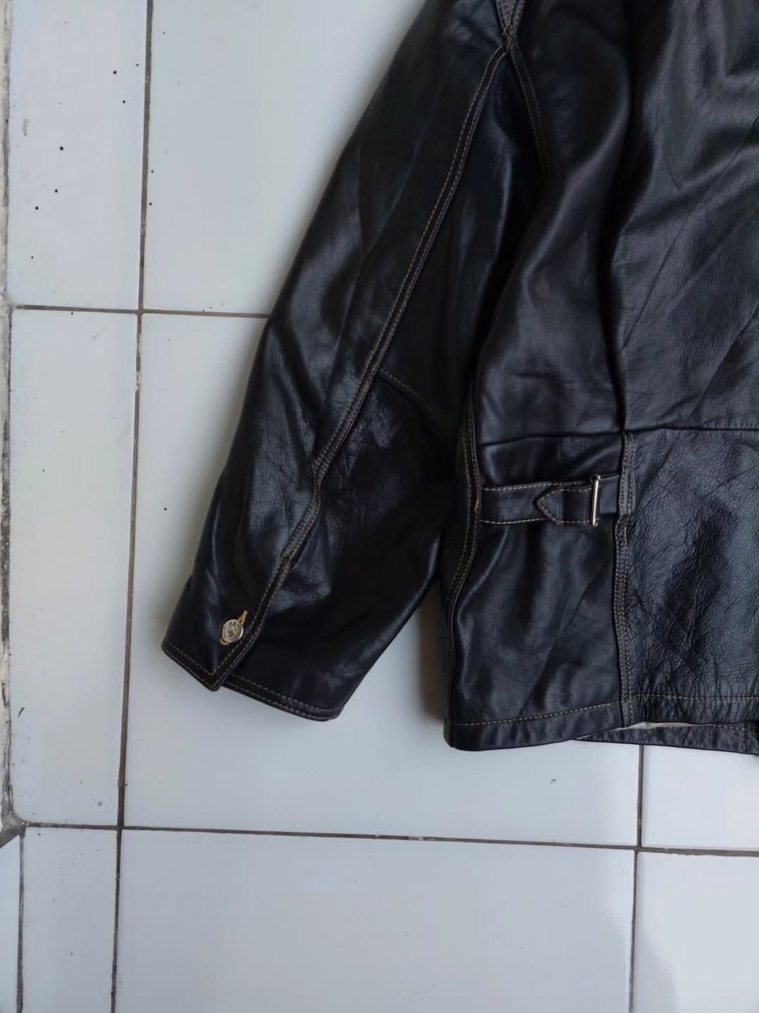 Diesel Diesel Vintage Leather Jacket Car Coat Patina Size US L / EU 52-54 / 3 - 11 Thumbnail