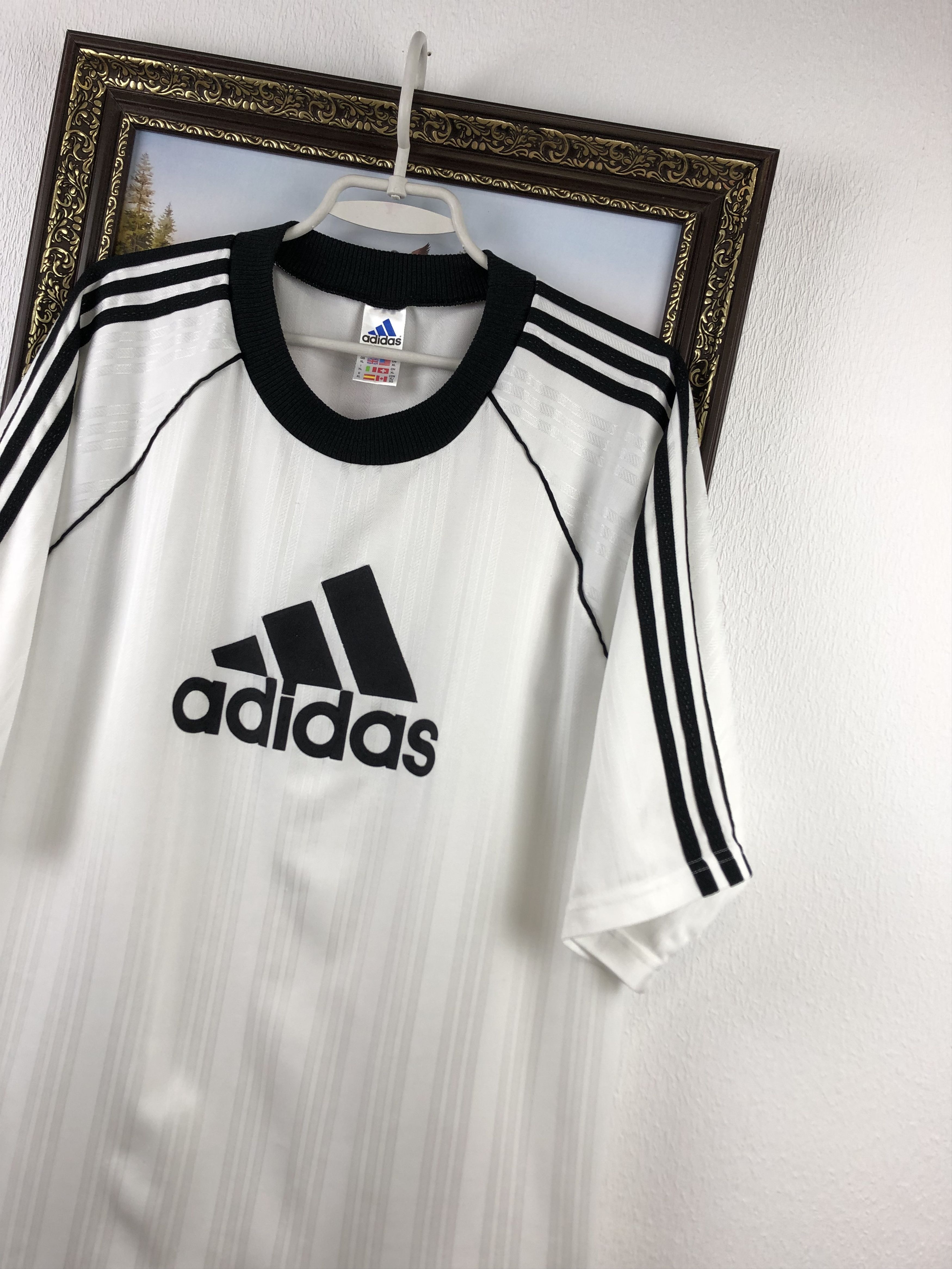 Adidas Vintage Football Template Shirt Soccer Jersey Big Logo Rare Size US XL / EU 56 / 4 - 4 Thumbnail