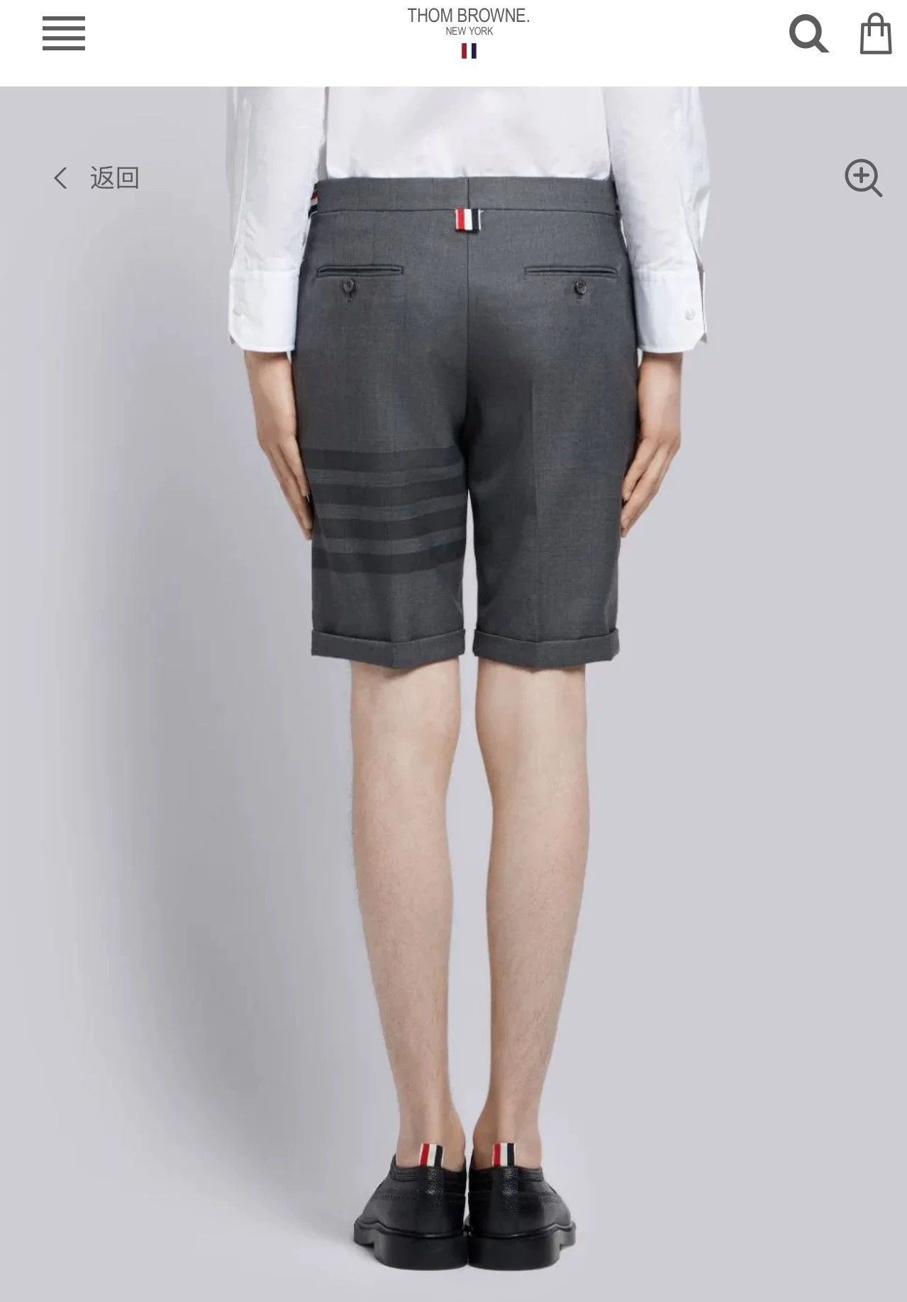 Thom Browne Thom Browne 4-Bar Wool Dark Gray Suit Shorts Size 2 Size US 32 / EU 48 - 6 Thumbnail