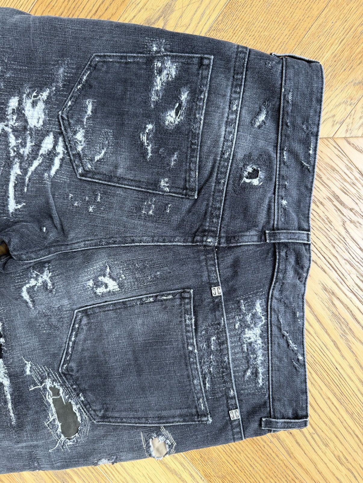 Givenchy Givenchy black jeans boro Matthew Williams Size US 30 / EU 46 - 4 Thumbnail