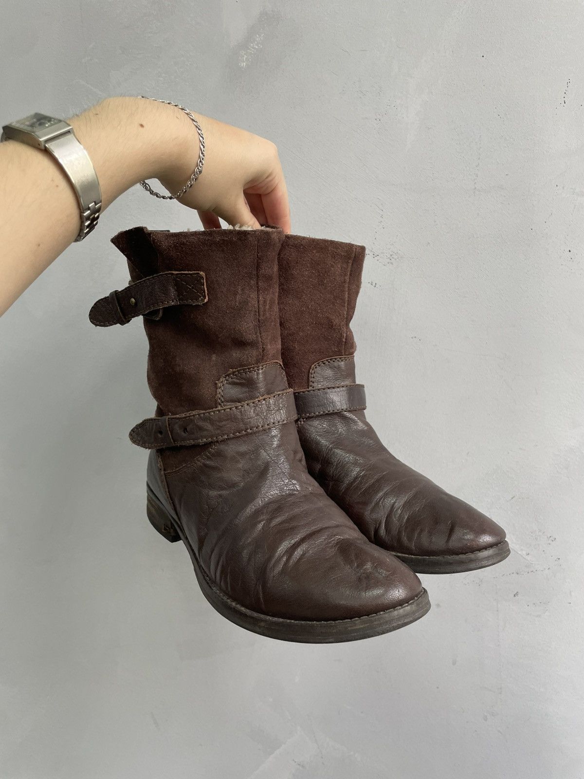 A.S.98 Ankle Avant Garde belted moto boots A.S. 98 style japanese Size US 7.5 / EU 40-41 - 2 Thumbnail