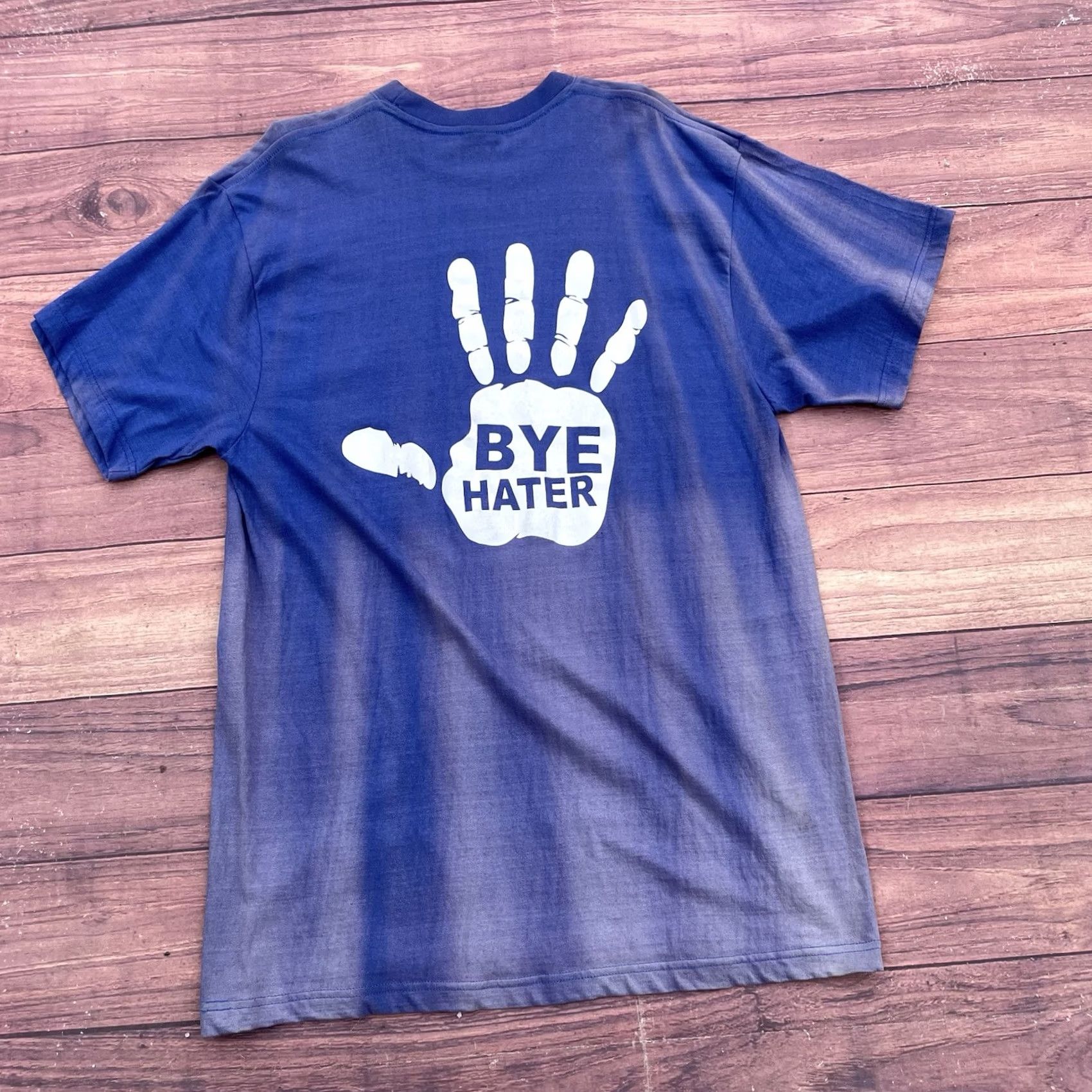 Vintage Y2K You See Me Hi Hater Mainoo Hip Hop Rap Tee Sun Faded Purple Shirt Mens 2XL Size US XXL / EU 58 / 5 - 7 Thumbnail