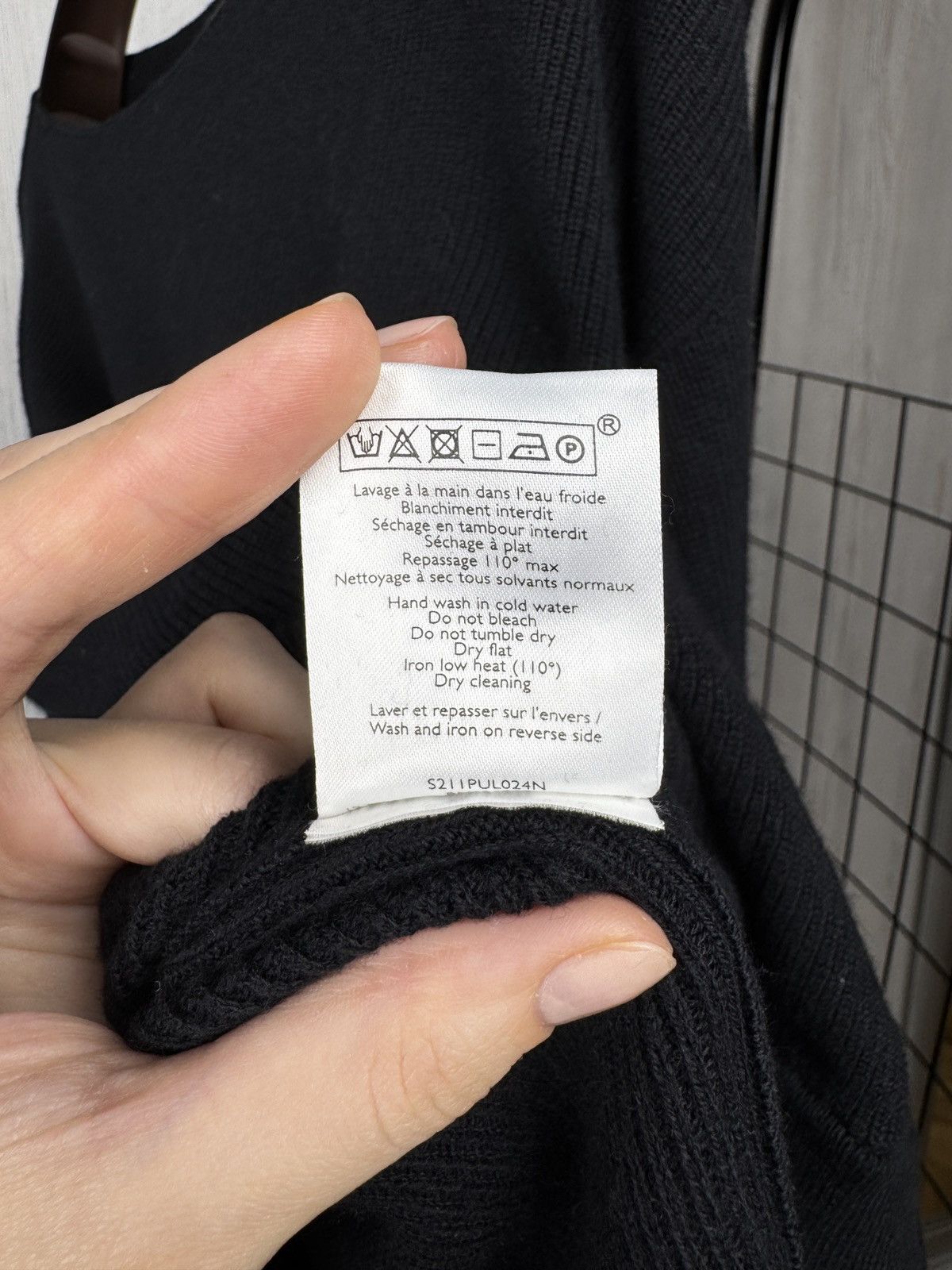 Sezane Sezane Paris black wool cotton blend side button sweater S Size S / US 4 / IT 40 - 12 Thumbnail