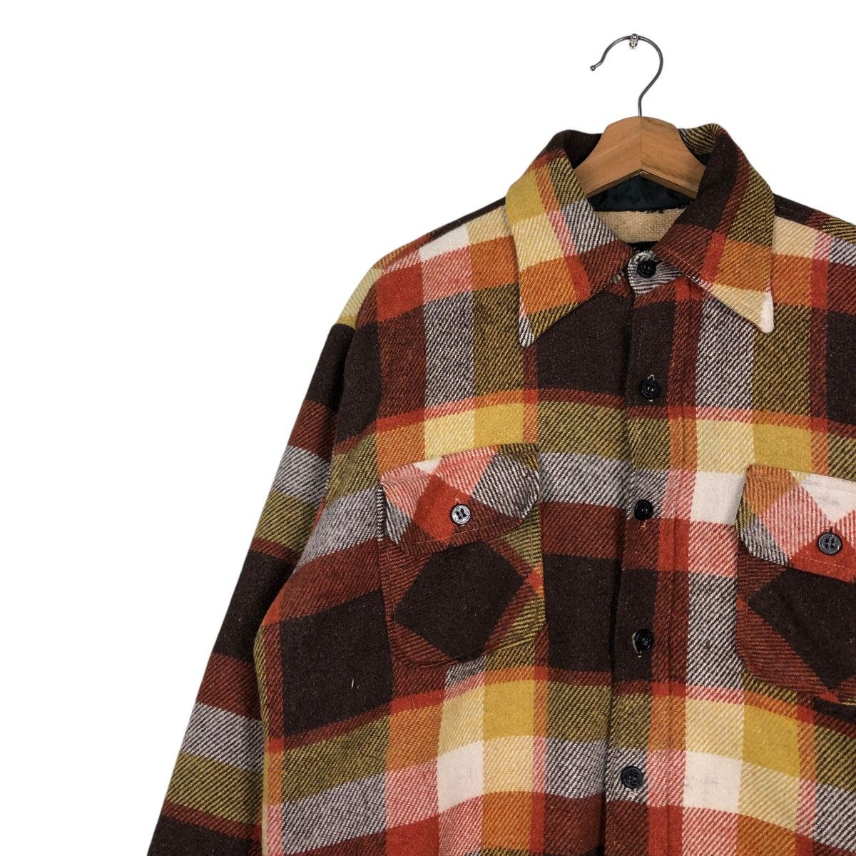 Vintage 🔥VINTAGE WOOL CHORE JACKET TARTAN DESIGN CPO BY PARK AVE Size US M / EU 48-50 / 2 - 9 Thumbnail