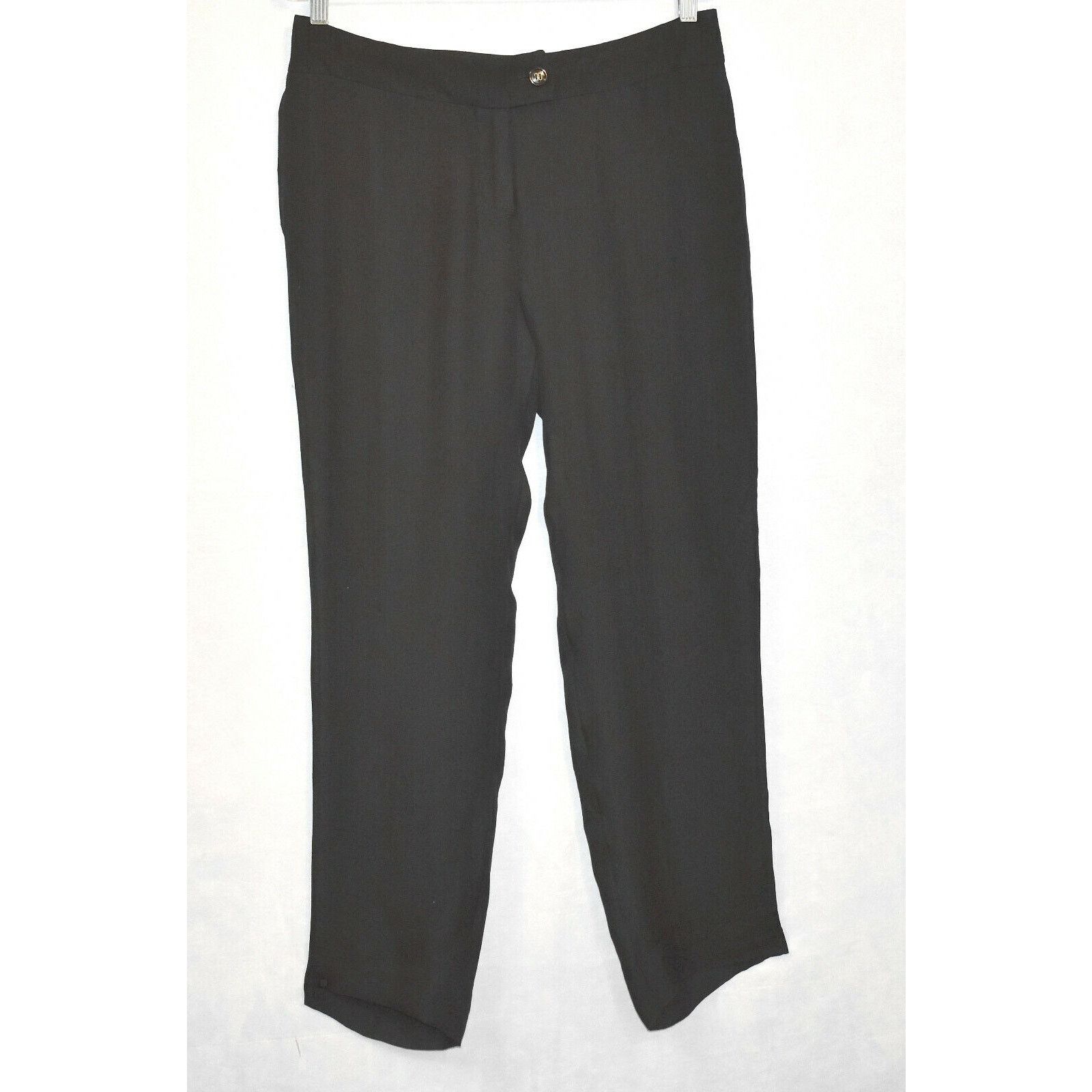Yves Saint Laurent YVES SAINT LAURENT Black See Through Silk Pants Sz 42 $2530 Size 28" / US 6 / IT 42 - 1 Thumbnail