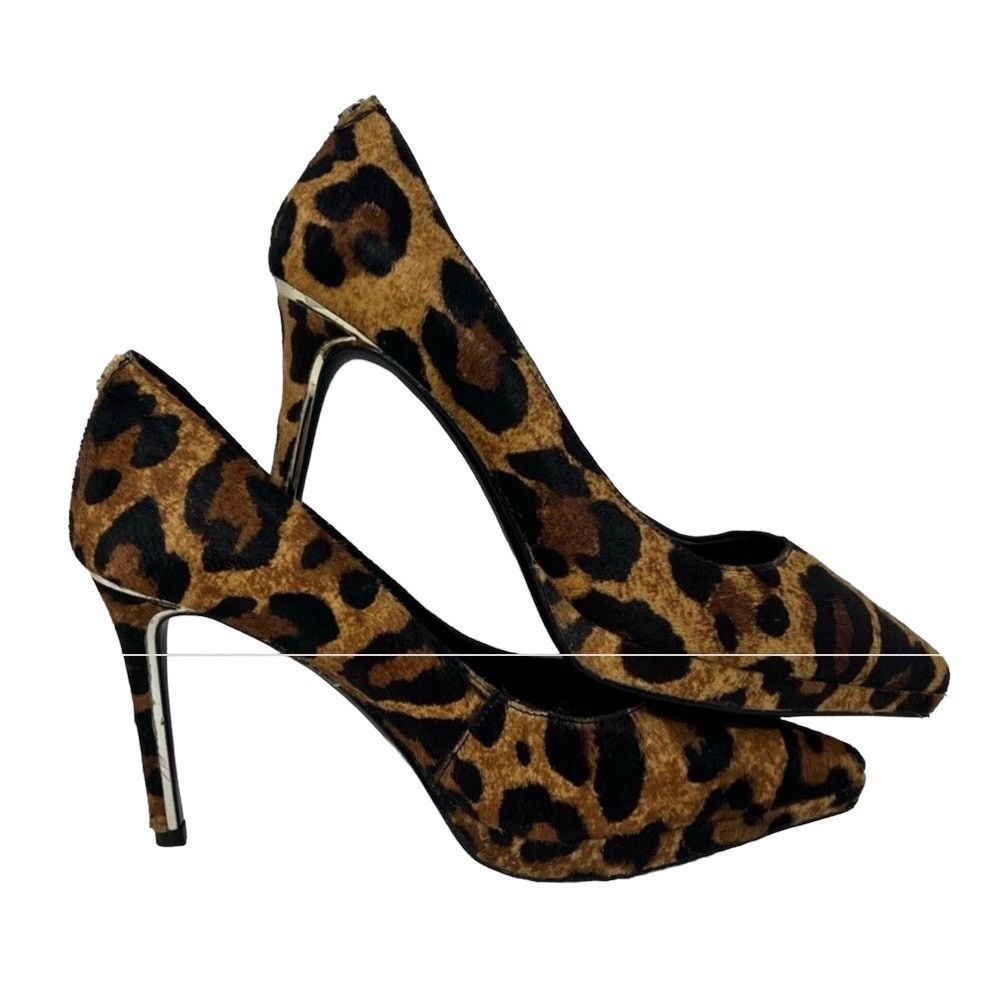 Donna Karan DONNA KAREN NEW YORK- Leopard Haircalf Camel Heels Size US 9 / IT 39 - 4 Thumbnail