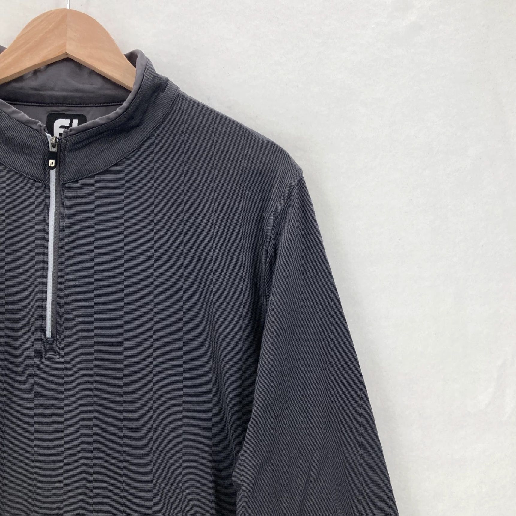 Footjoy FootJoy Pullover Mens L Gray Quarter Zip Golf Performance Stretch Athletic Shirt Size US L / EU 52-54 / 3 - 2 Thumbnail