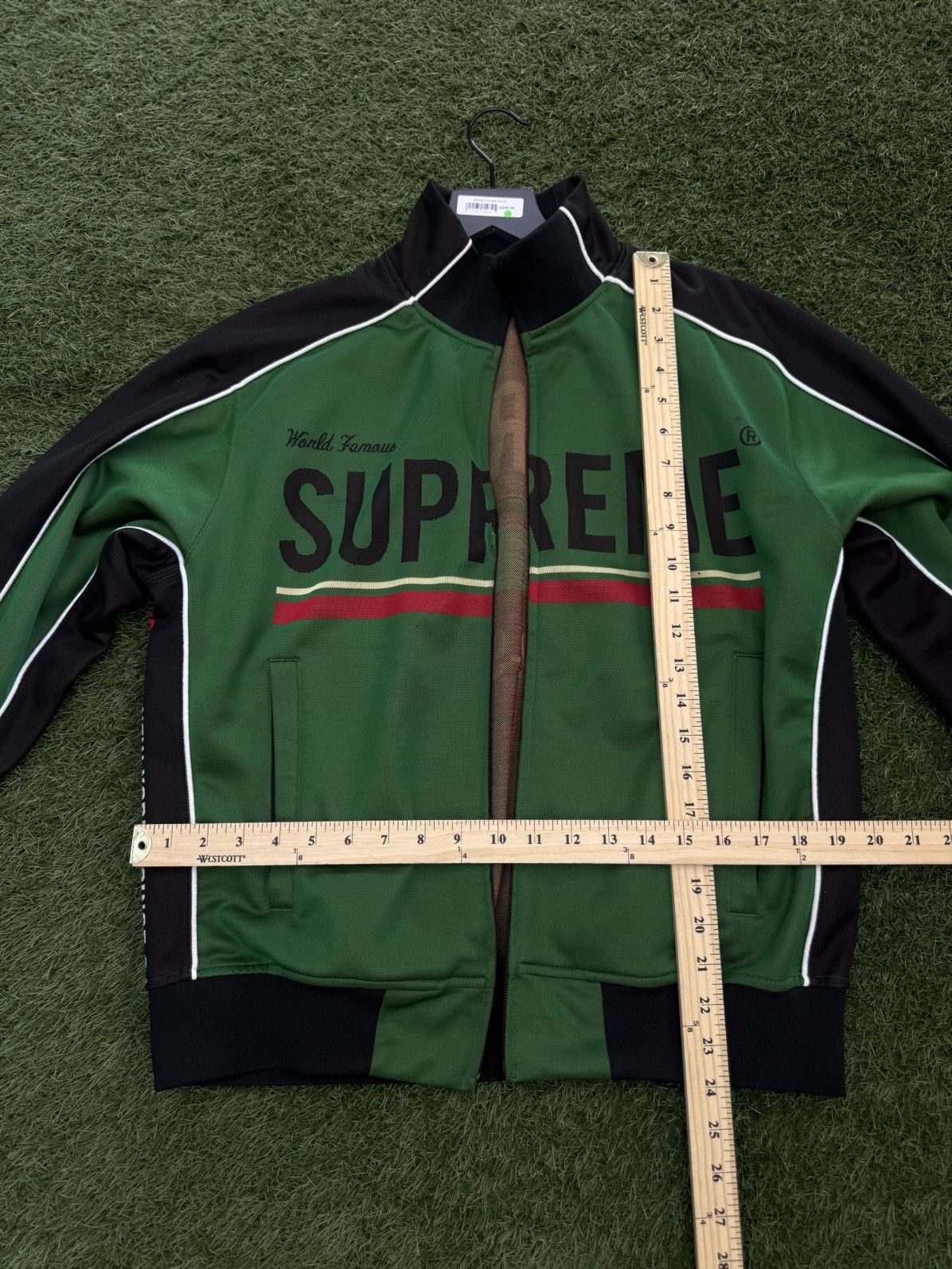 Supreme Supreme World Famous Jacquard Green Jacket Size M Size US M / EU 48-50 / 2 - 7 Thumbnail