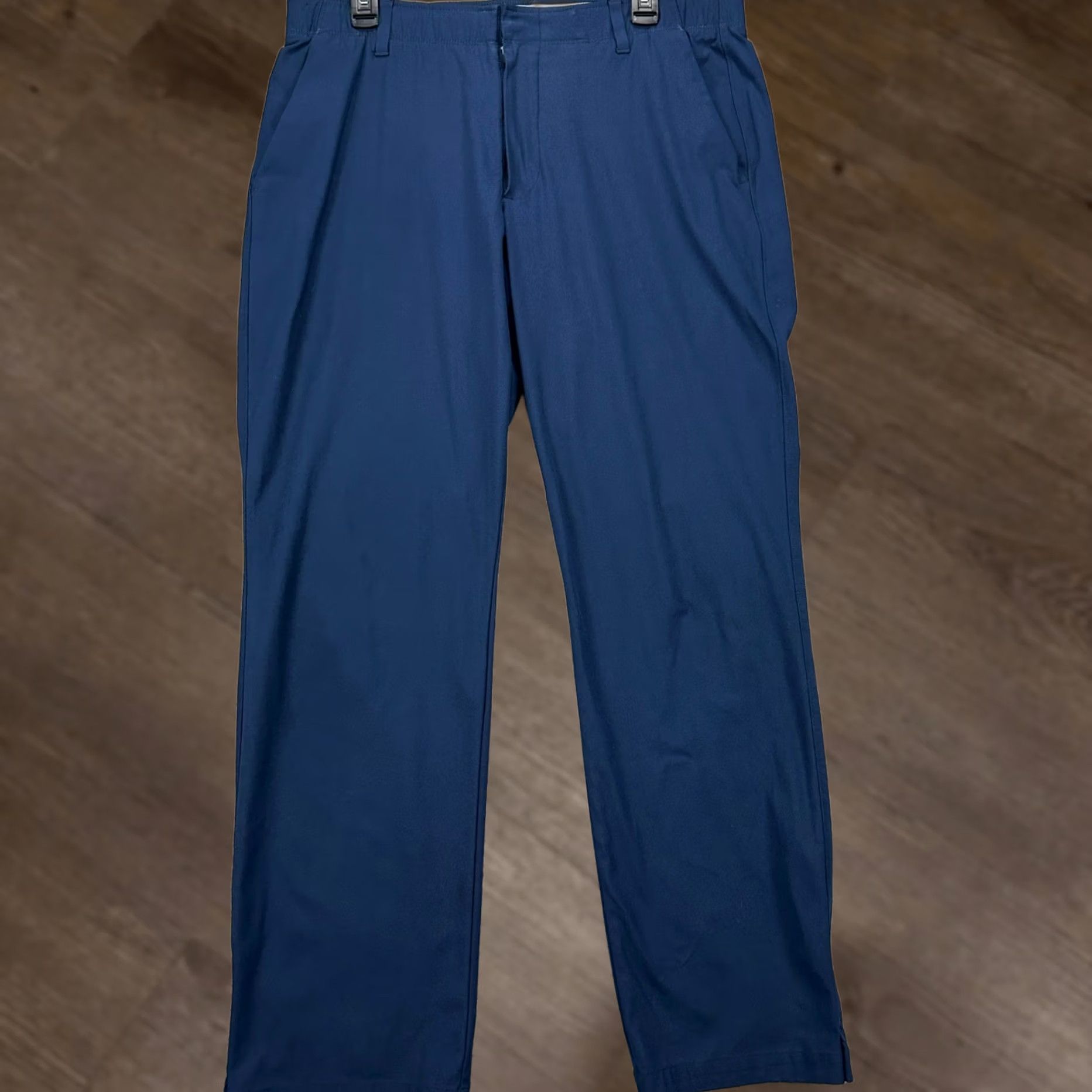 Under Armour Under Armour Golf Pants Chino Mens 36X32 Blue Flat Front Pockets Straight Leg Size US 36 / EU 52 - 1 Thumbnail