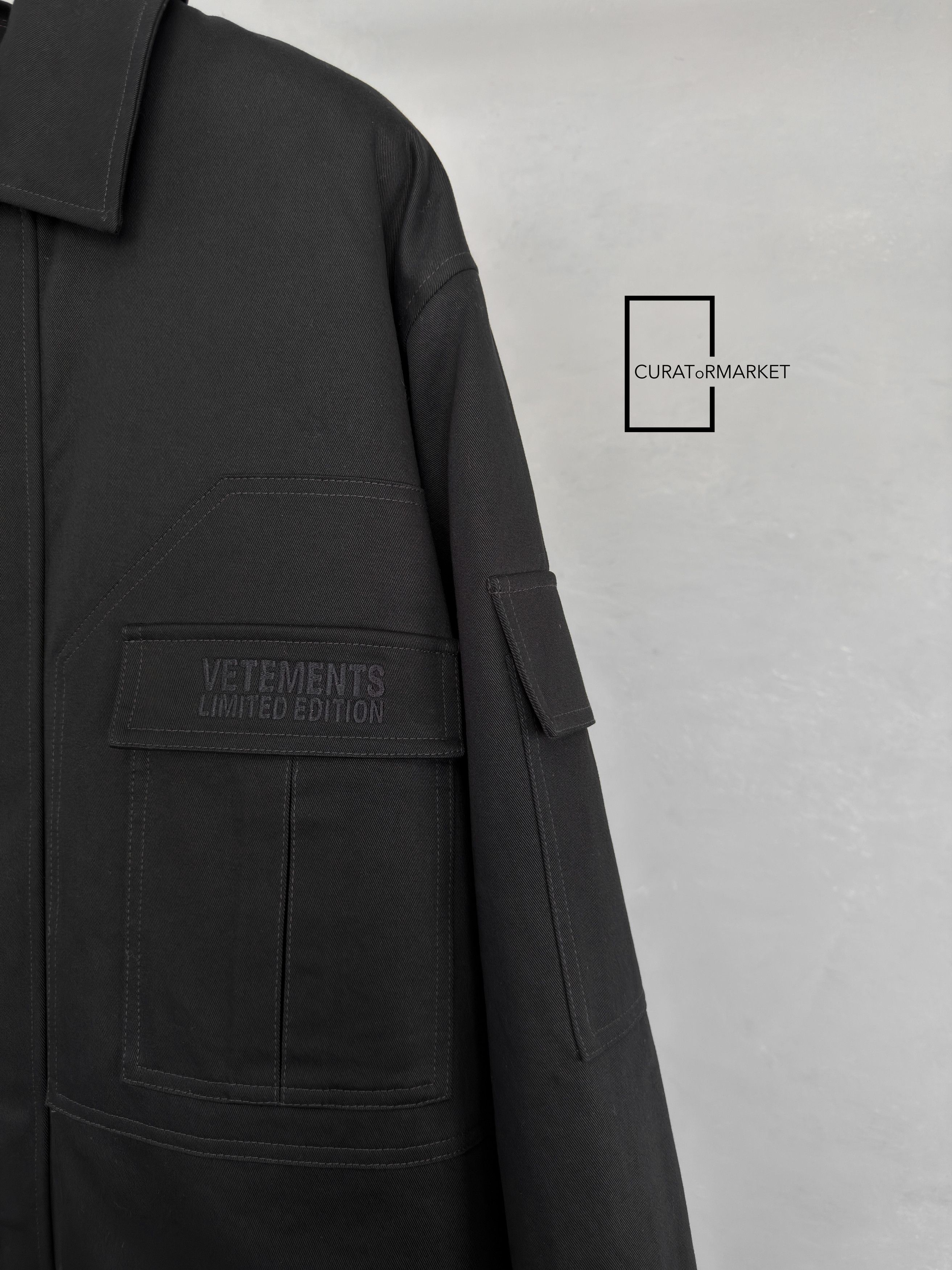 Vetements GRAIL Multi Cargo Back Pocket Zip Army Blackout Parka FW24 Size US S / EU 44-46 / 1 - 2 Thumbnail