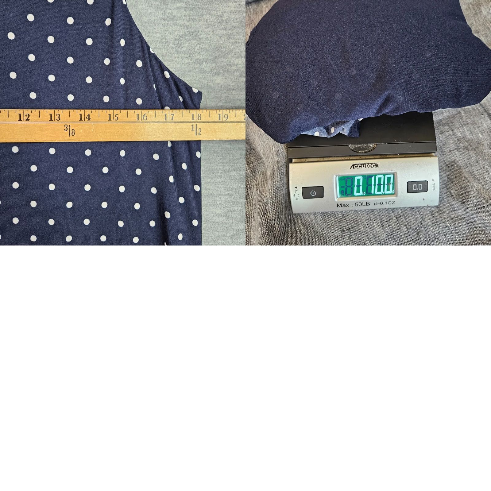 Anne Klein Anne Klein Dress Women’s 8 Navy White Polka Dot Sleeveless A Line NWT Size M / US 6-8 / IT 42-44 - 8 Thumbnail