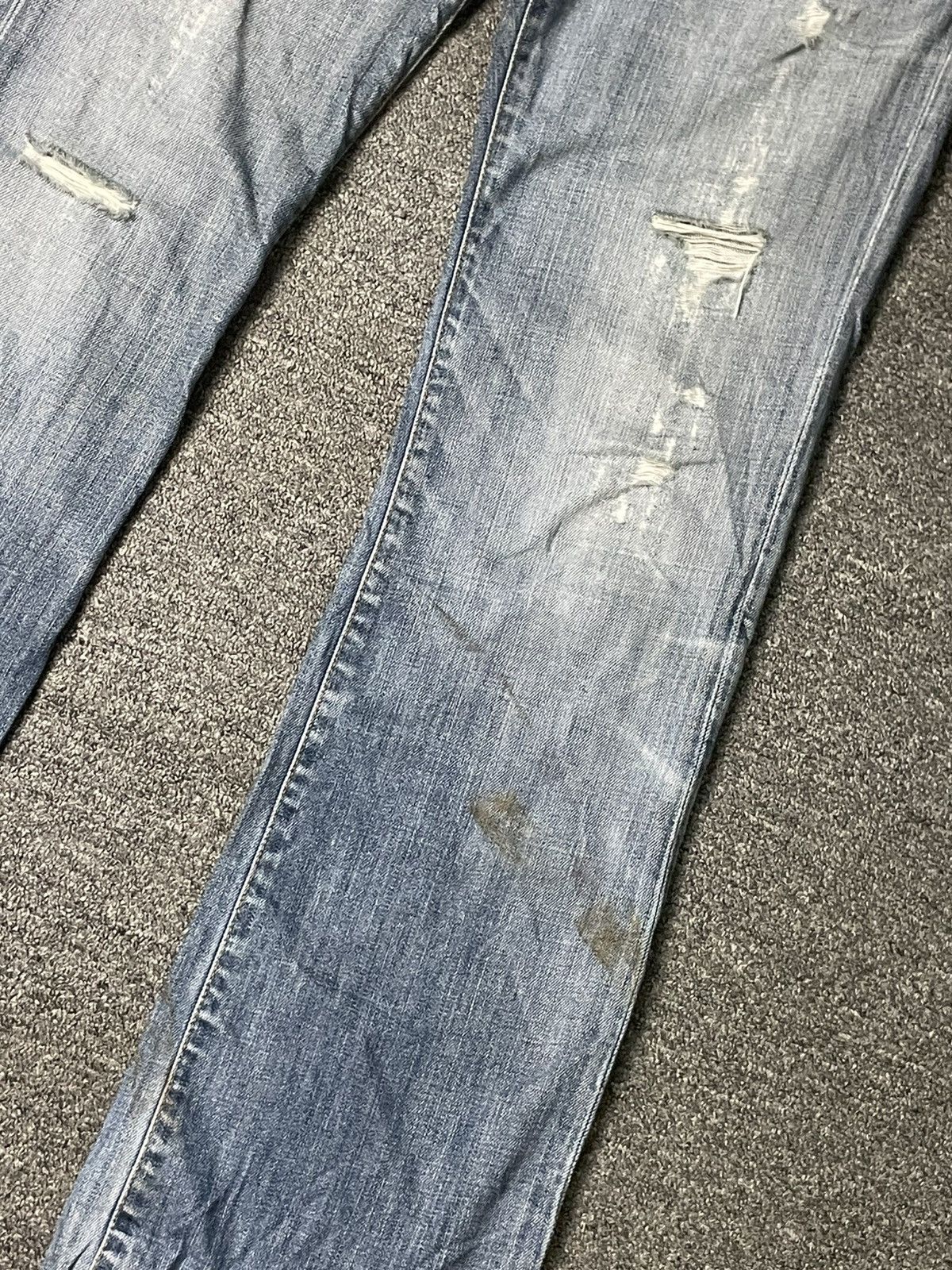 Banana Republic × Vintage BANANA REPUBLIC Ripped Straight Cut Jeans (83) Size US 29 - 2 Thumbnail