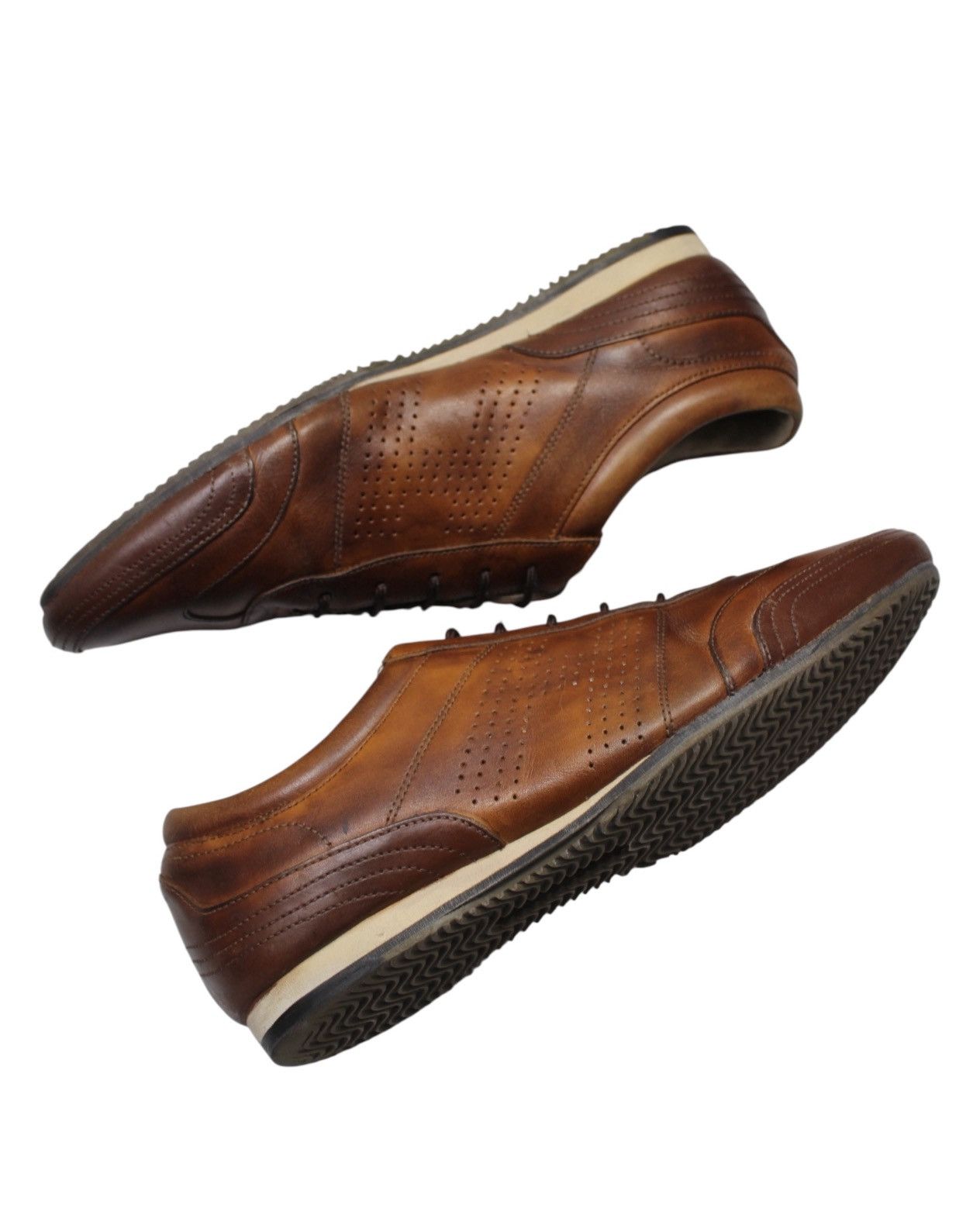 Japanese Brand × Vintage 2000S HAWKINS SPORT BROWN LEATHER CASUAL SNEAKERS Size US 8 / EU 41 - 4 Thumbnail