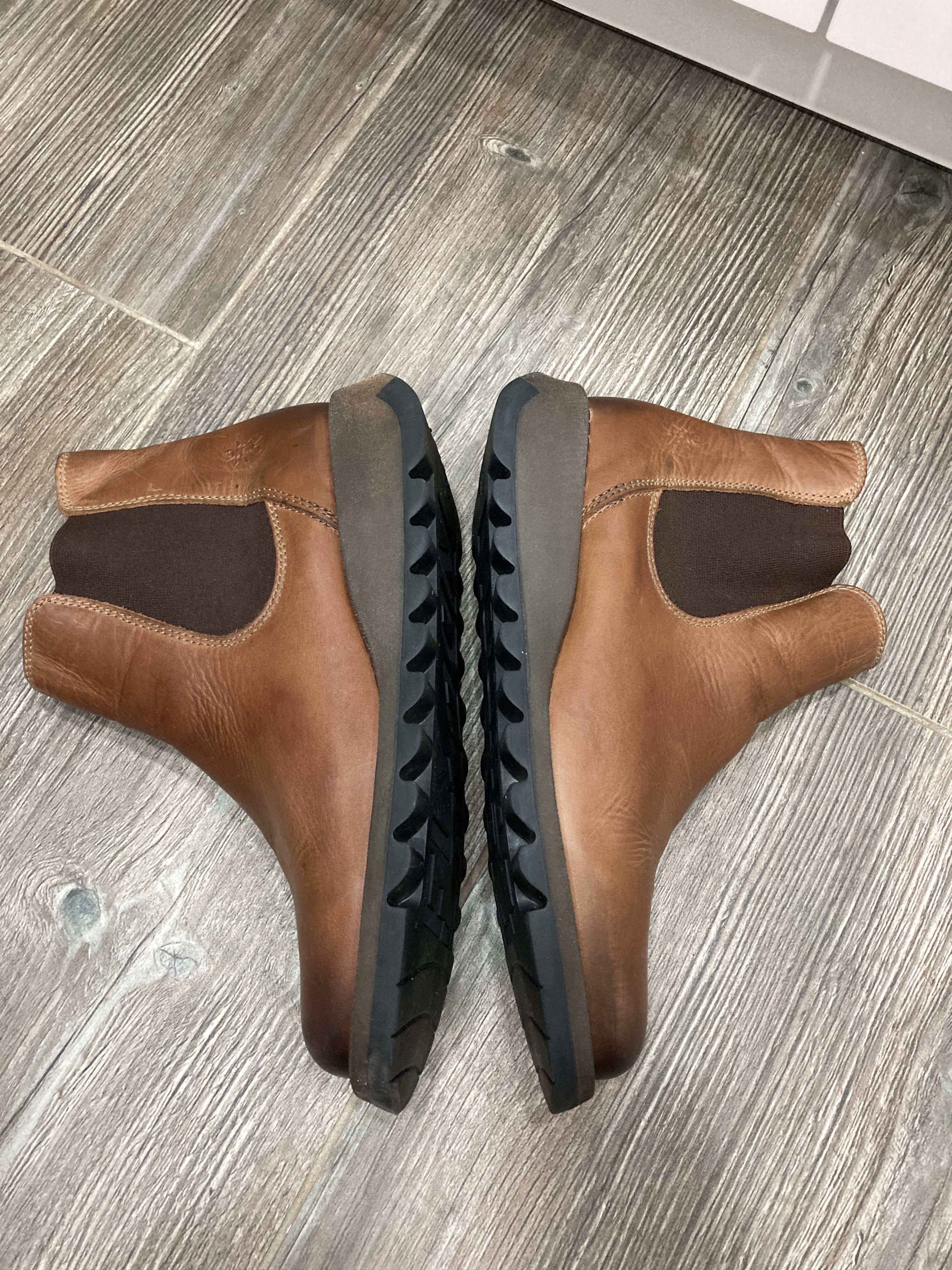 Fly London Fly London Camel Boots Chelsea Leather Ankle Casual Wedge Size US 9 / IT 39 - 6 Thumbnail