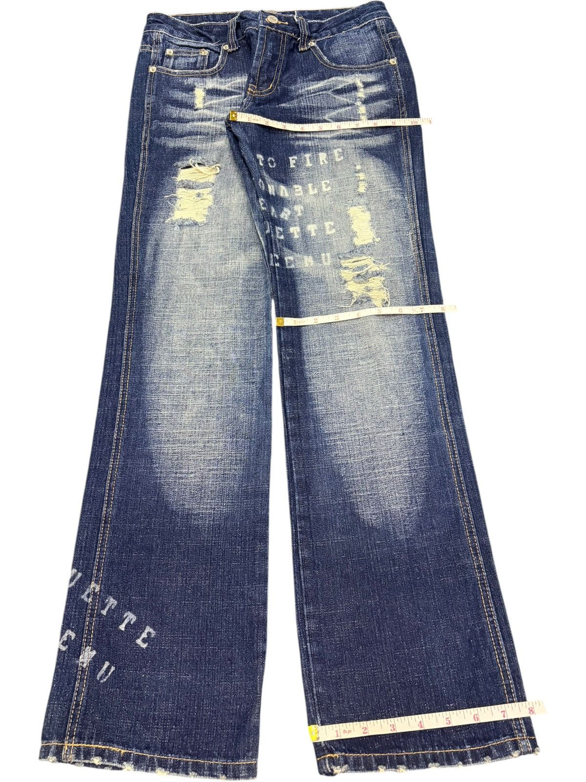 Affliction Chovette Punk Style Distressed Jeans Like Number Nine Size 29" - 8 Thumbnail