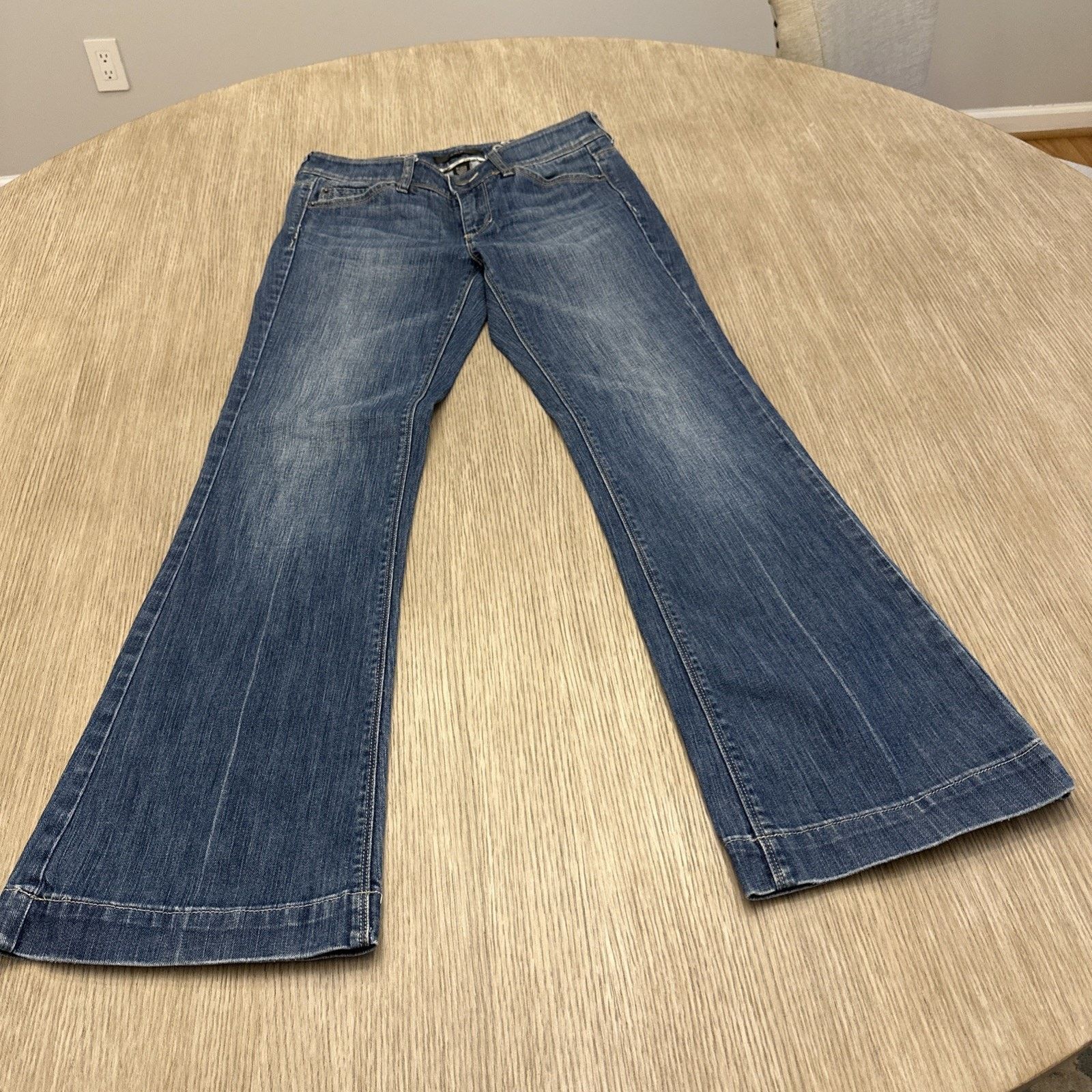Nordstrom Vintage Y2K Flare Jeans- Embroidery + Low-raise Size 6 S Size 28" / US 6 / IT 42 - 2 Thumbnail