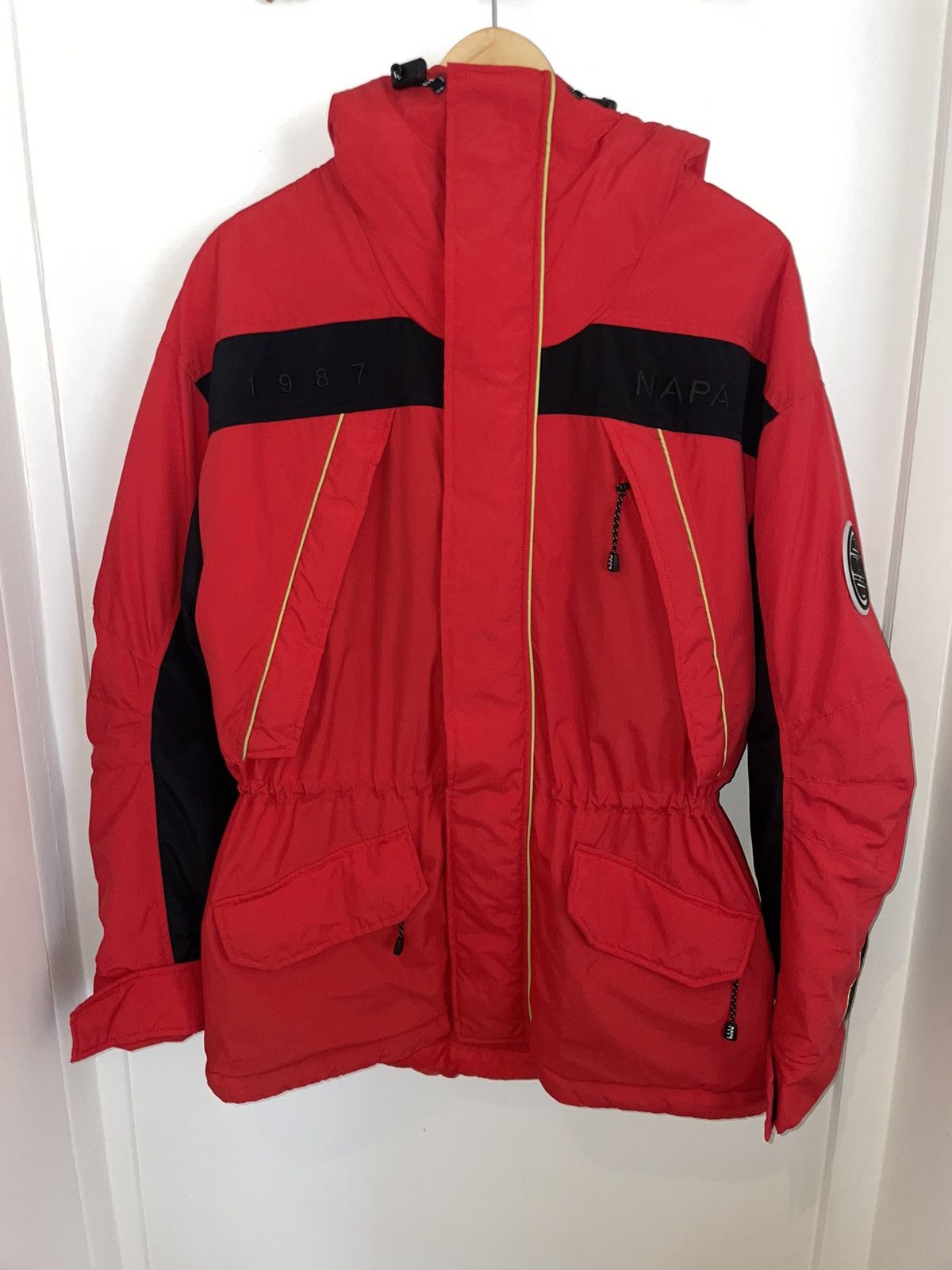 Napapijri Red winter parka jacket Grailed