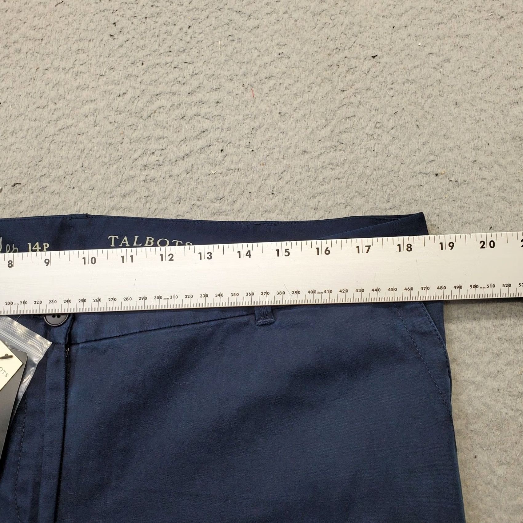 Talbots Talbots The Weekender Pants Womens 14P Navy Stretch Flat Front Straight Leg Size 36" / US 14 / IT 50 - 6 Thumbnail
