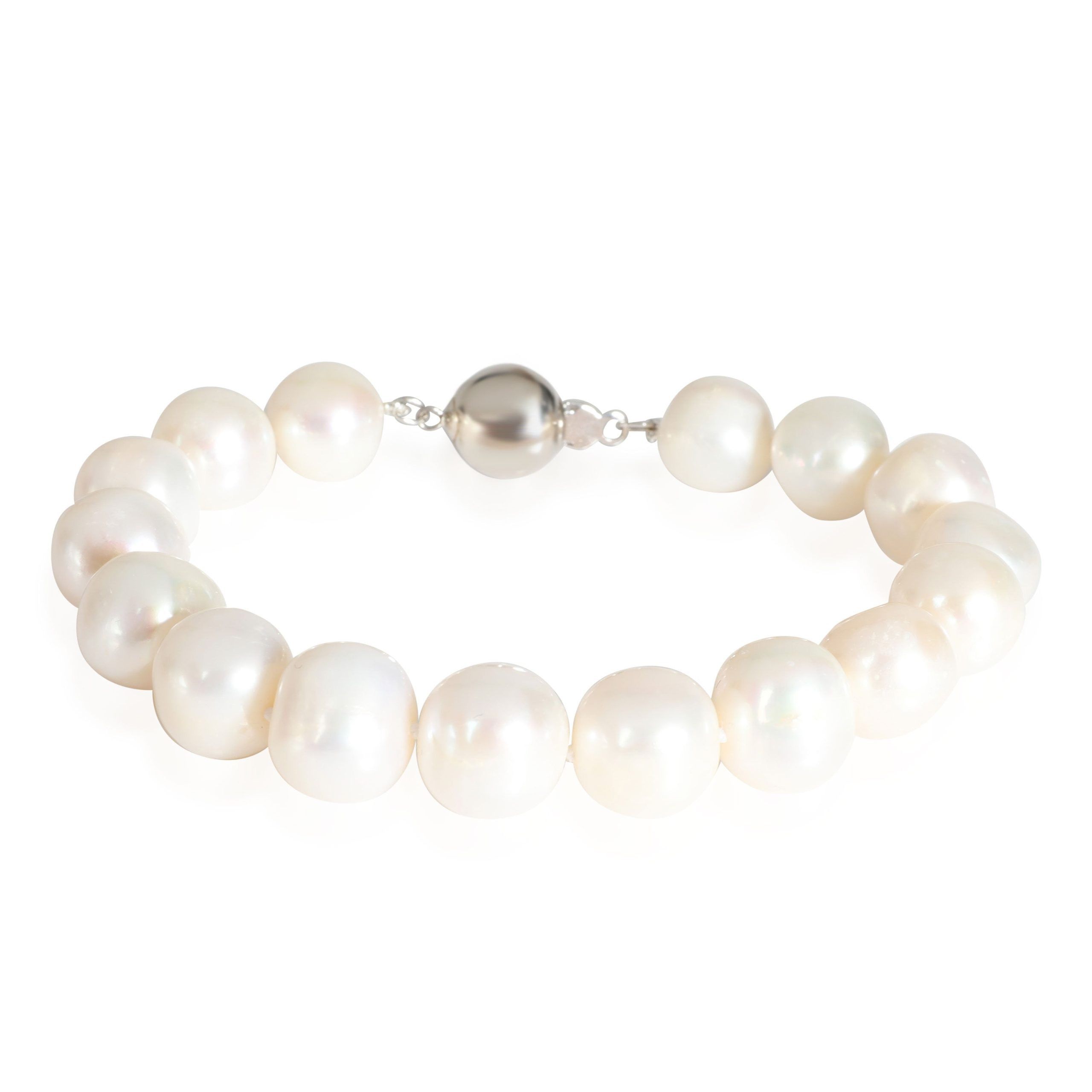 image of Tiffany Co Effy Cultured Freshwater 11 Mm Pearl Bracelet Bracelet In Sterling Silver, Women's