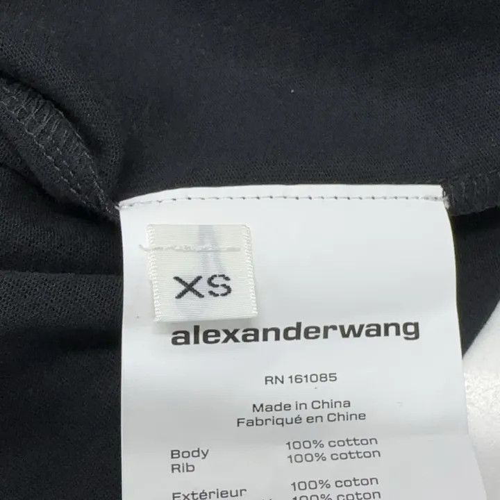 Alexander Wang Alexander Wang Black Logo Print T-Shirt - Size XS / US 0-2 / IT 36-38 - 5 Thumbnail