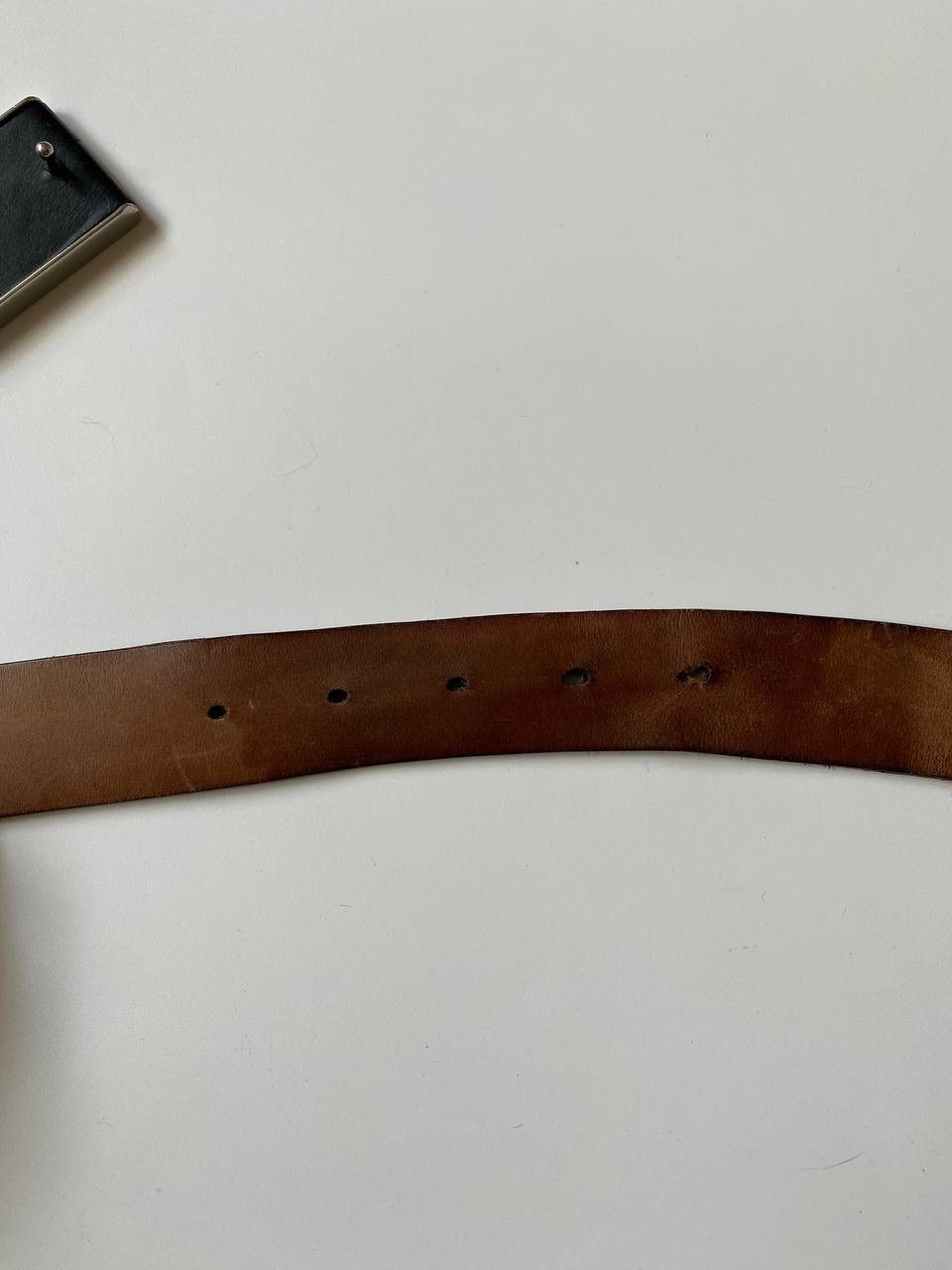 Gucci GUCCI top type leather plain belt size 90/36 black Size ONE SIZE - 9 Thumbnail